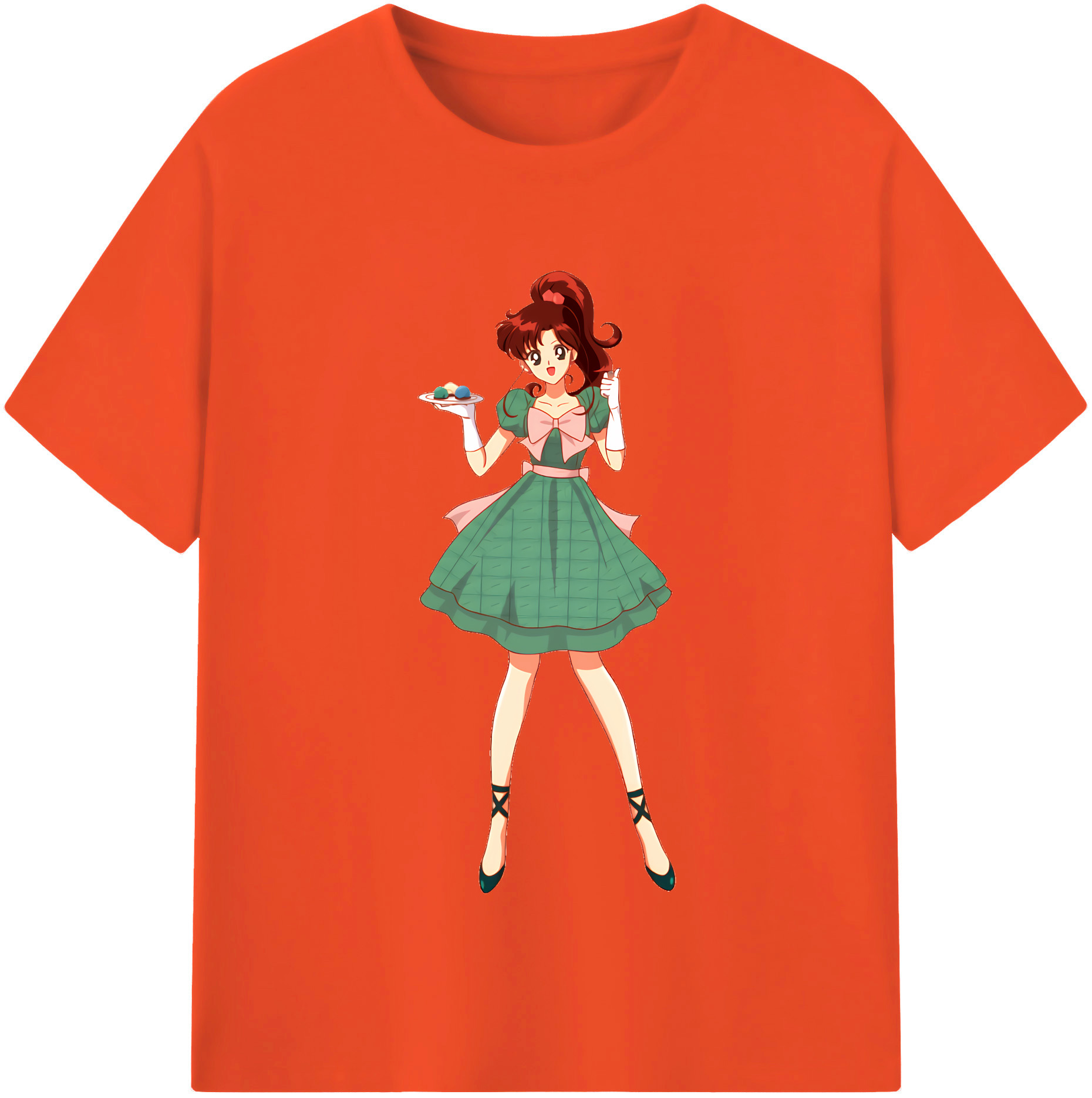 （画像用） 美少女戦士セーラームーン 木野 まこと きの まこと Sailor Moon Kino Makoto （セーラージュピター；Sailor Jupiter） 綿100％半袖Tシャツ（フロントプリント）