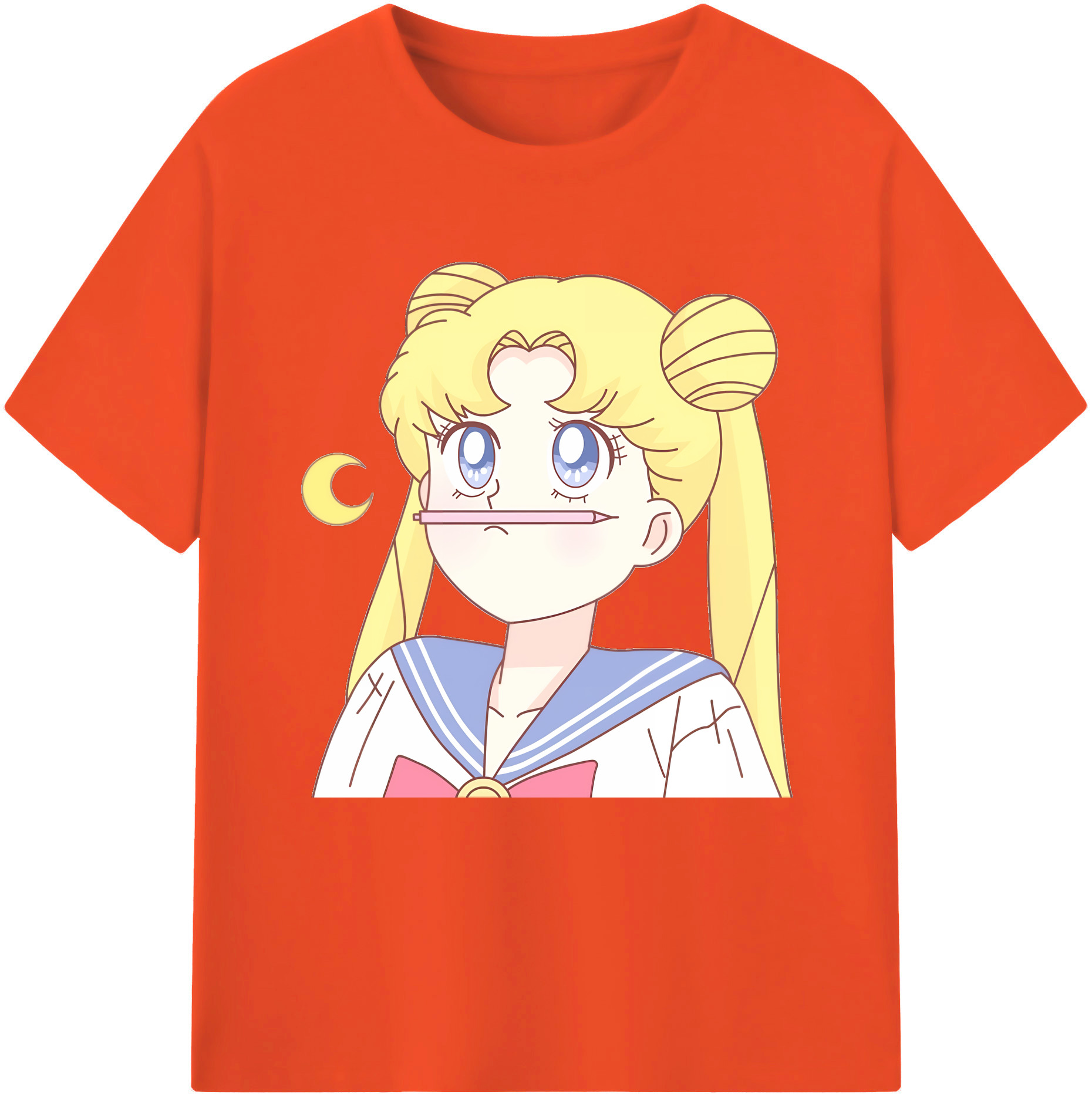 （画像用） 美少女戦士セーラームーン 愛野 美奈子 あいの みなこ Sailor Moon Aino Minako 綿100％半袖Tシャツ（フロントプリント）