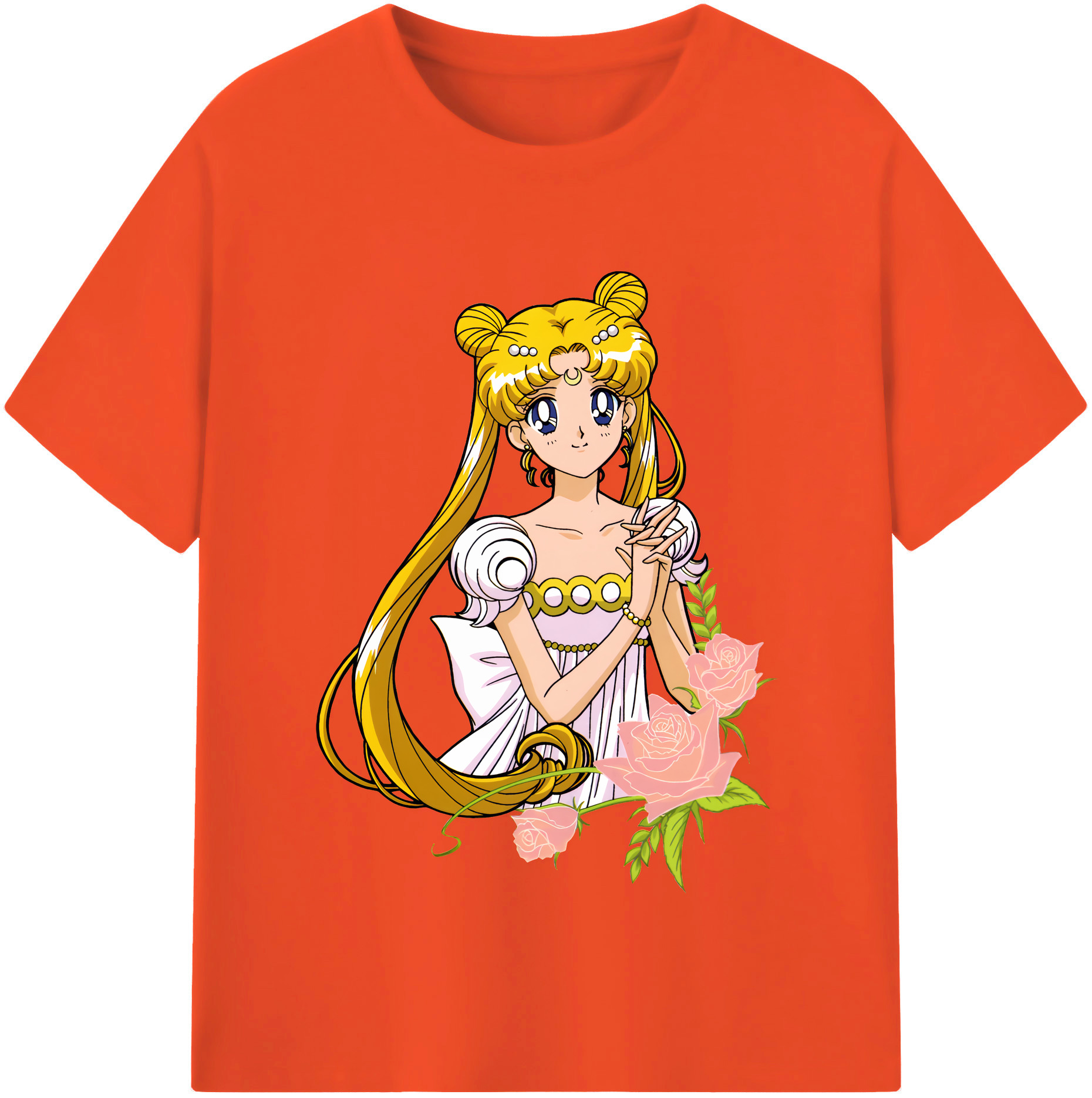 （画像用） 美少女戦士セーラームーン 愛野 美奈子 あいの みなこ Sailor Moon Aino Minako 綿100％半袖Tシャツ（フロントプリント）