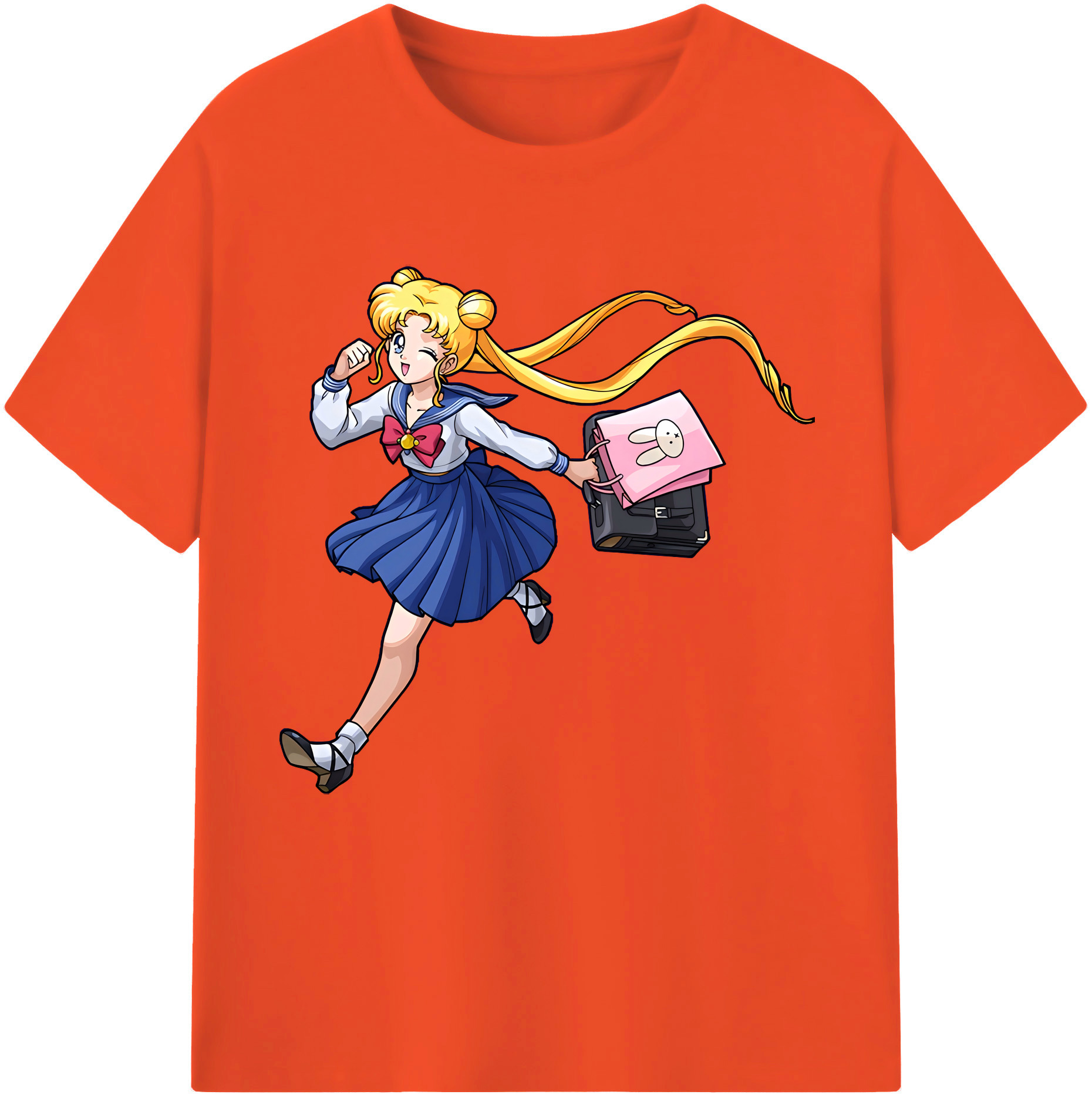 （画像用） 美少女戦士セーラームーン 愛野 美奈子 あいの みなこ Sailor Moon Aino Minako 綿100％半袖Tシャツ（フロントプリント）
