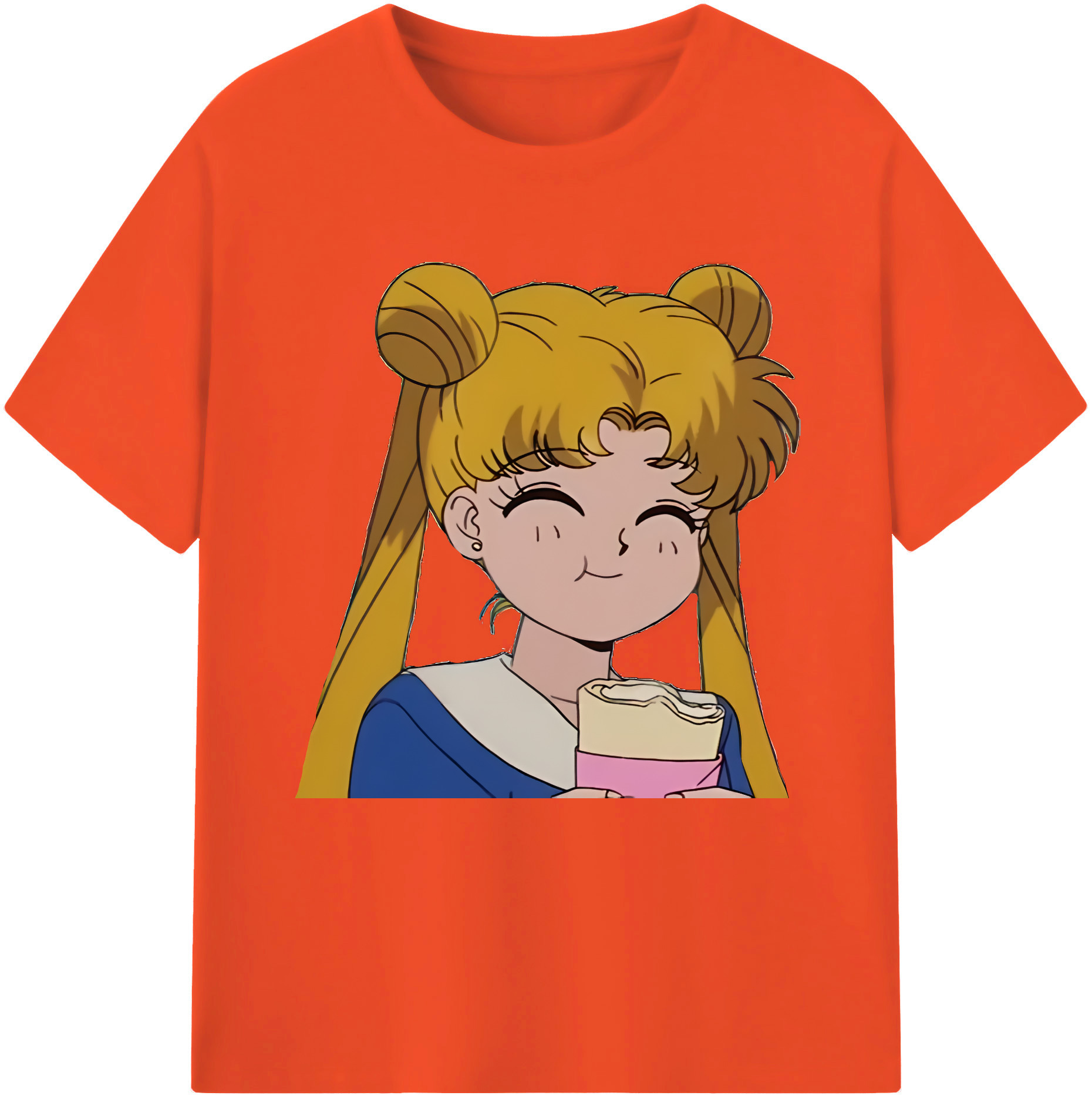 （画像用） 美少女戦士セーラームーン 愛野 美奈子 あいの みなこ Sailor Moon Aino Minako 綿100％半袖Tシャツ（フロントプリント）
