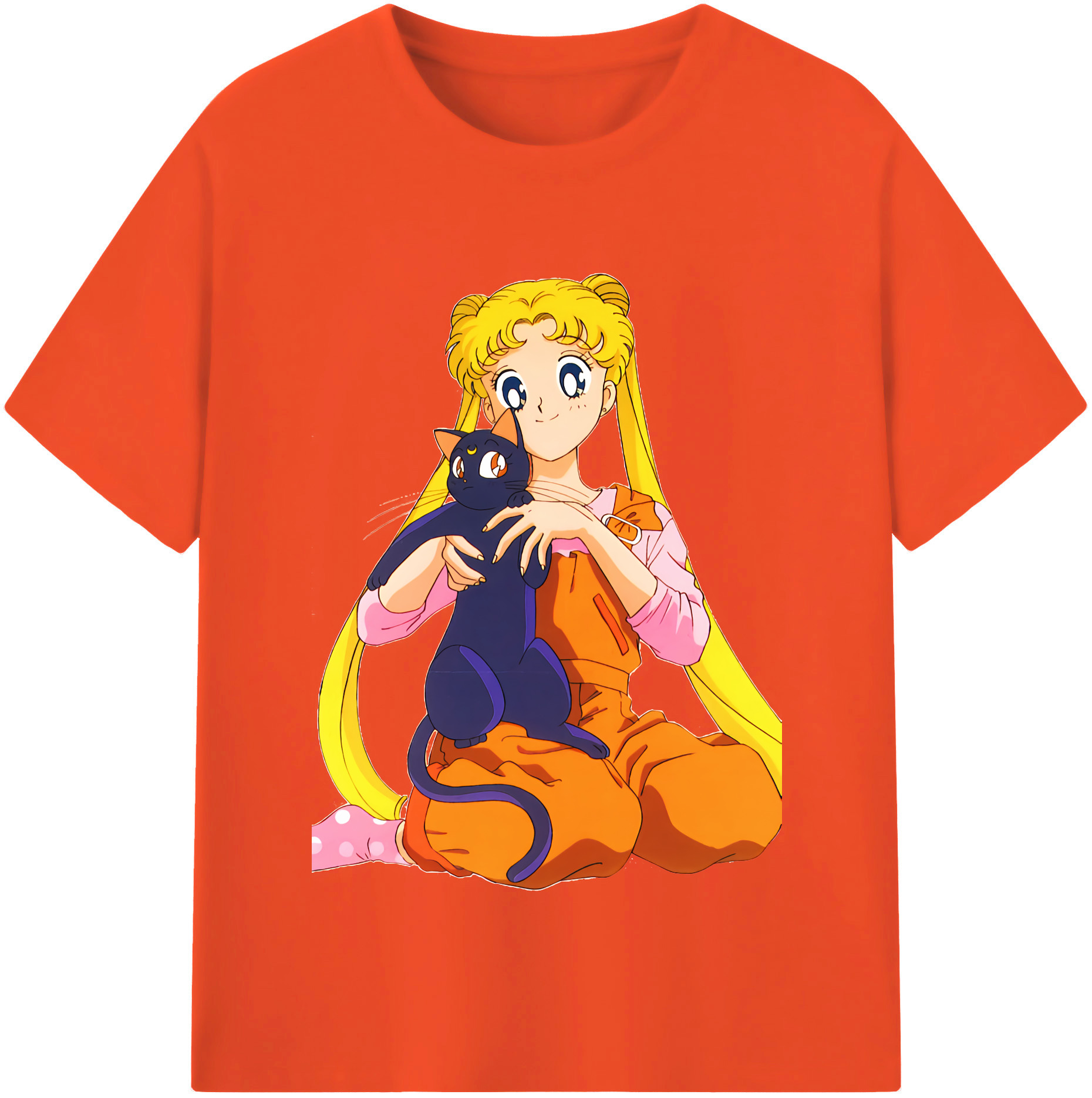 （画像用） 美少女戦士セーラームーン 愛野 美奈子 あいの みなこ Sailor Moon Aino Minako 綿100％半袖Tシャツ（フロントプリント）
