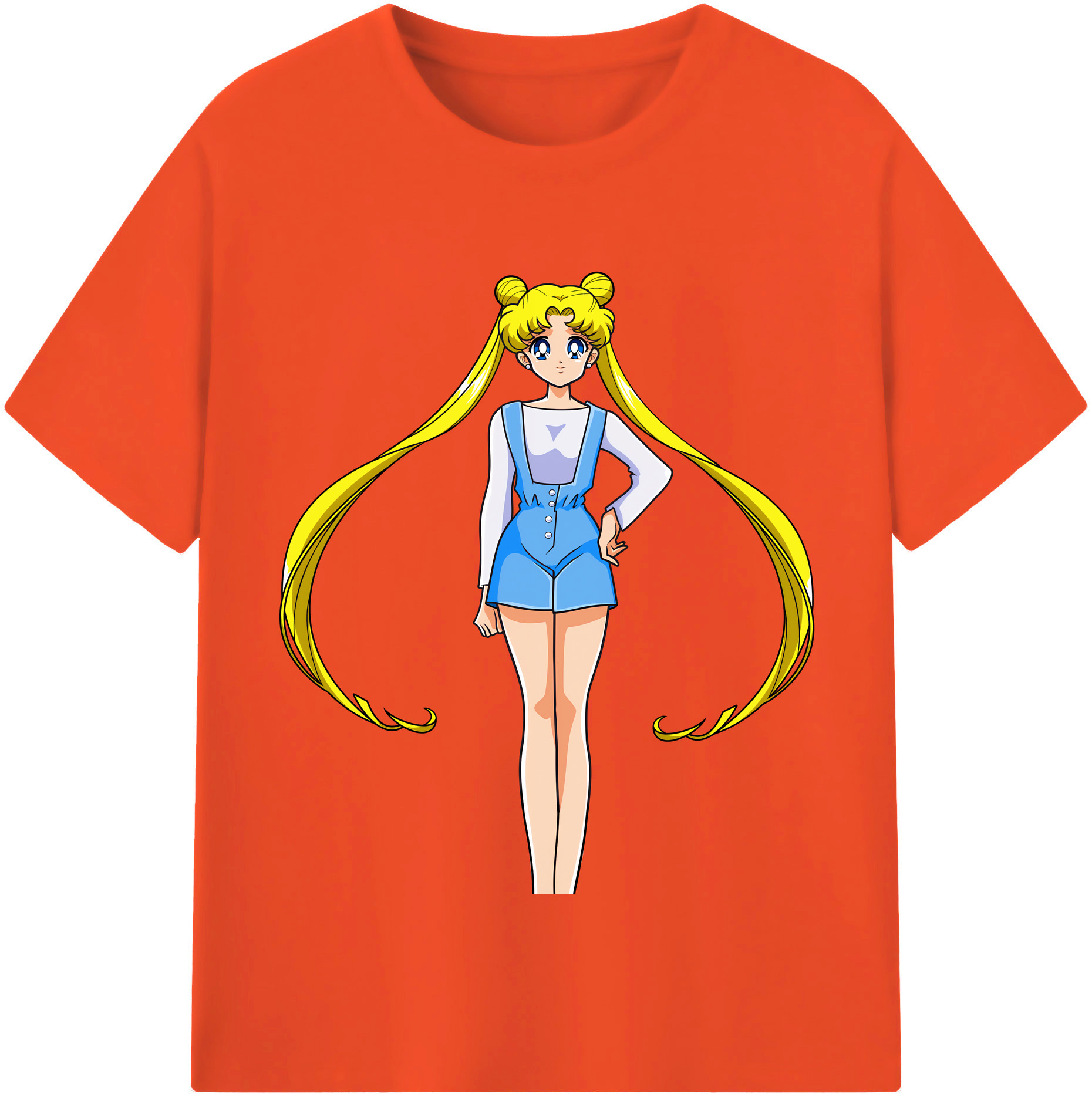 （画像用） 美少女戦士セーラームーン 愛野 美奈子 あいの みなこ Sailor Moon Aino Minako 綿100％半袖Tシャツ（フロントプリント）
