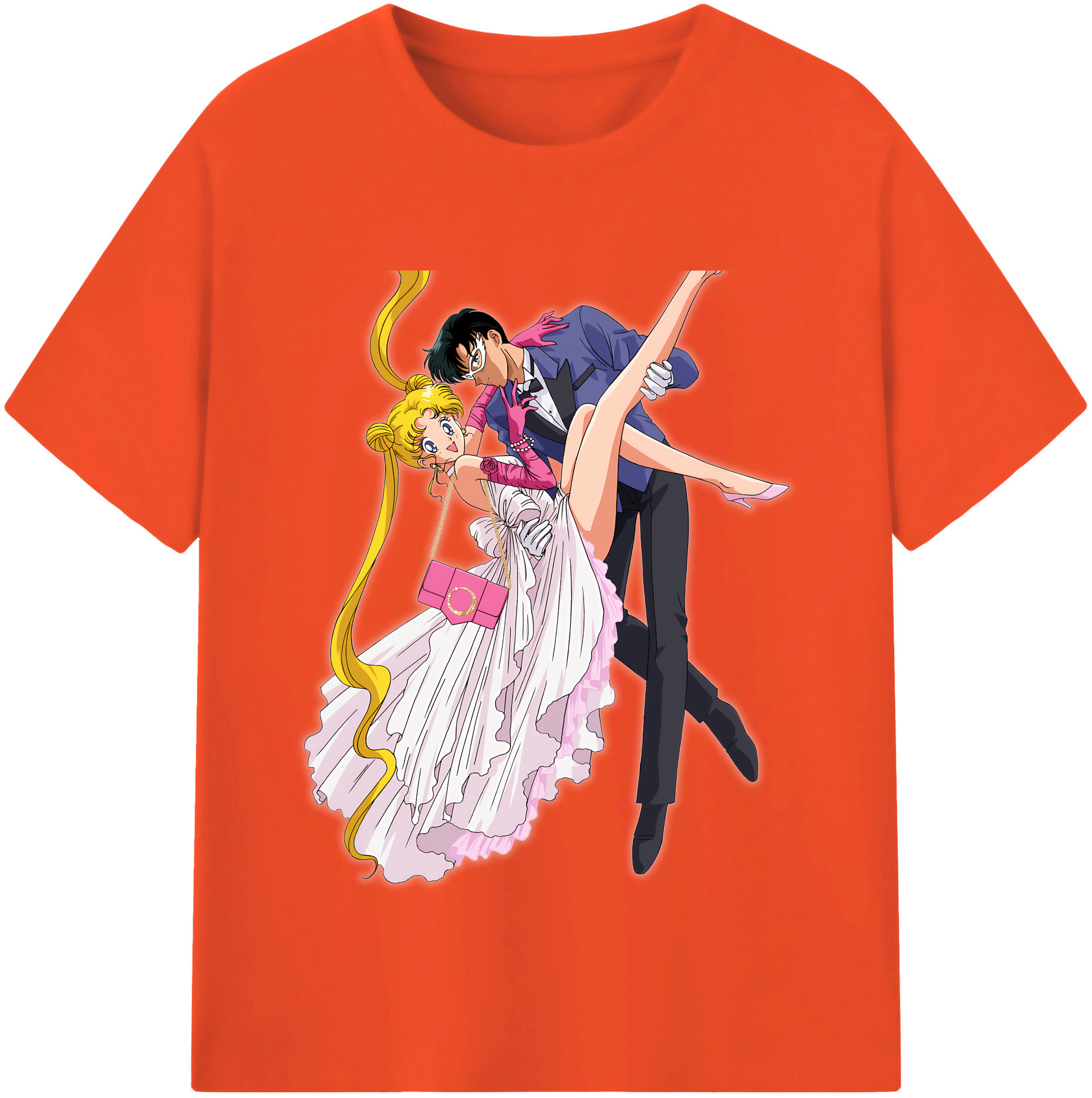 （画像用） 美少女戦士セーラームーン 愛野 美奈子 あいの みなこ Sailor Moon Aino Minako 綿100％半袖Tシャツ（フロントプリント）
