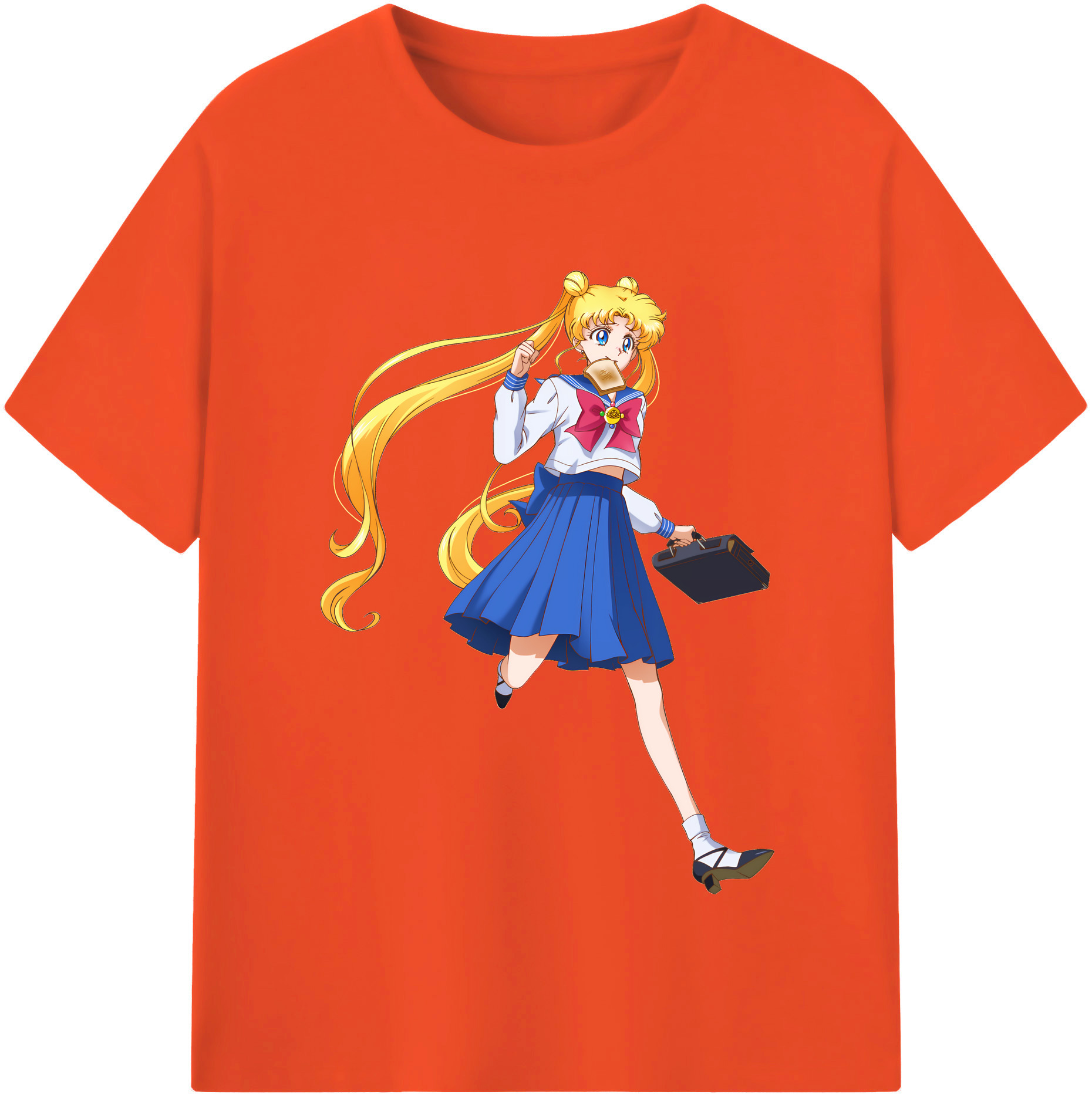 （画像用） 美少女戦士セーラームーン 愛野 美奈子 あいの みなこ Sailor Moon Aino Minako 綿100％半袖Tシャツ（フロントプリント）