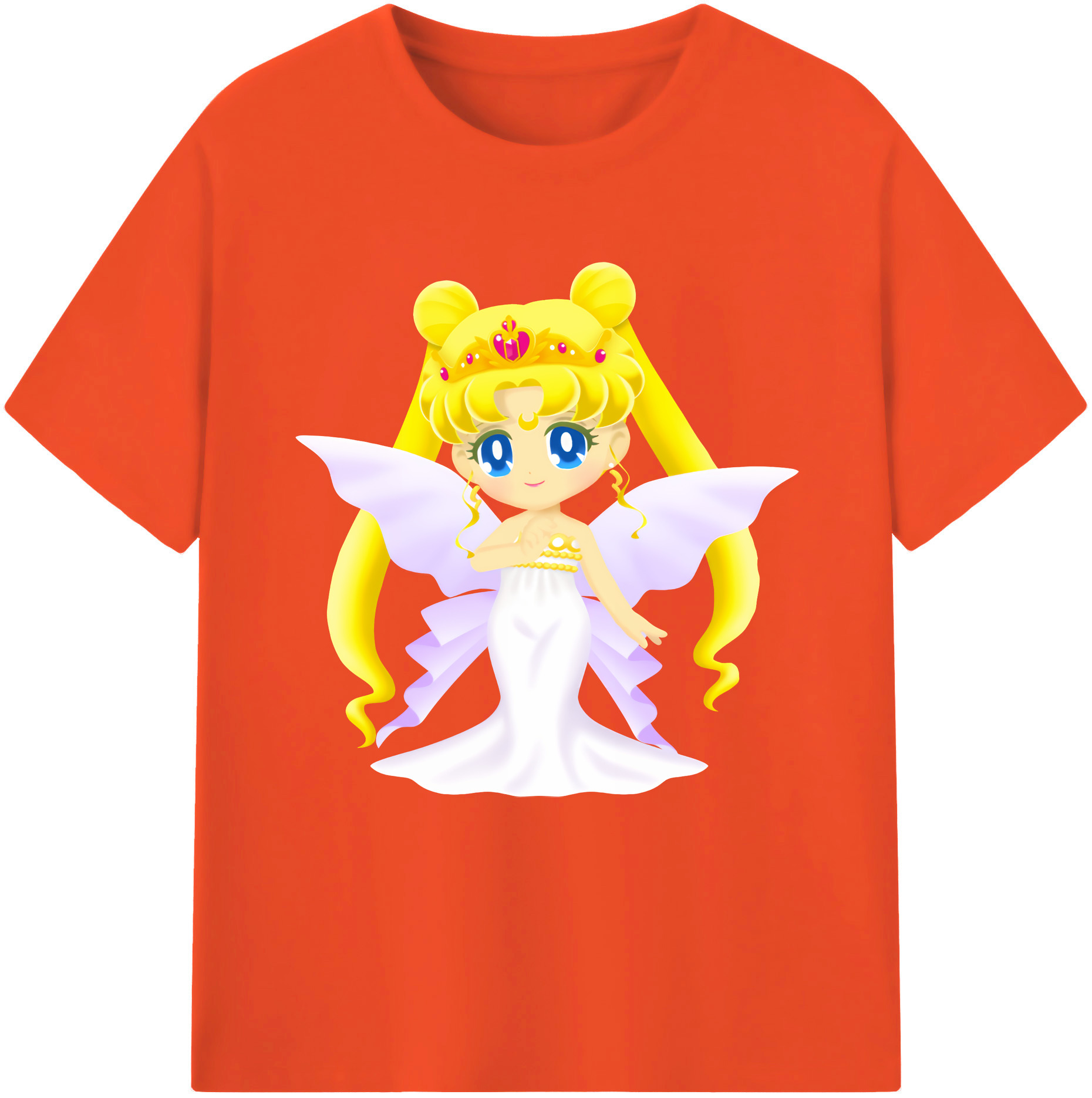 （画像用） 美少女戦士セーラームーン 愛野 美奈子 あいの みなこ Sailor Moon Aino Minako 綿100％半袖Tシャツ（フロントプリント）