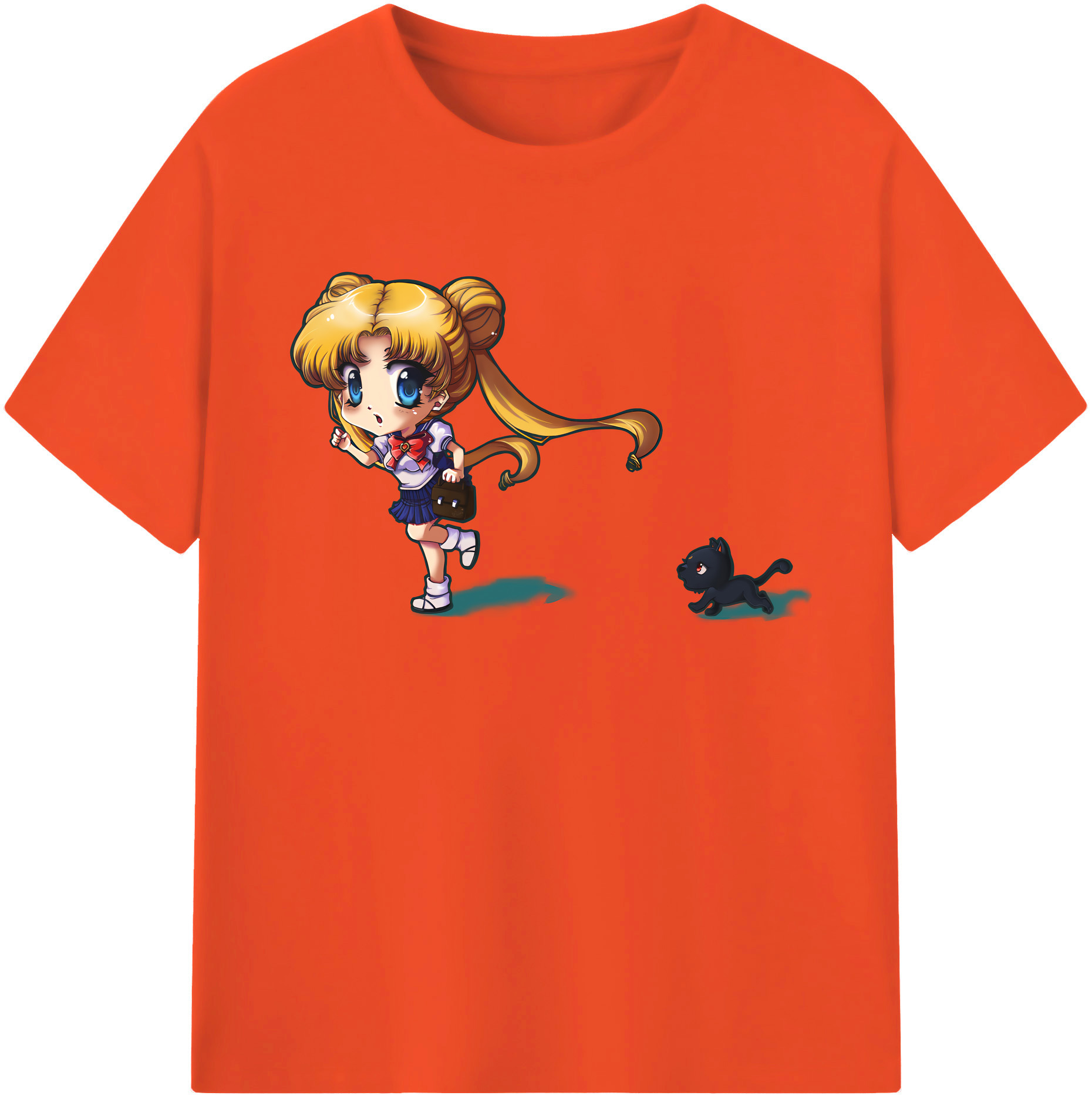 （画像用） 美少女戦士セーラームーン 愛野 美奈子 あいの みなこ Sailor Moon Aino Minako 綿100％半袖Tシャツ（フロントプリント）