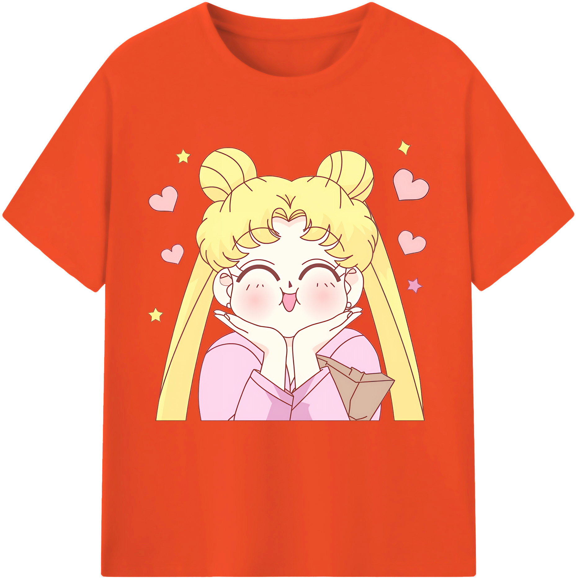 （画像用） 美少女戦士セーラームーン 愛野 美奈子 あいの みなこ Sailor Moon Aino Minako 綿100％半袖Tシャツ（フロントプリント）