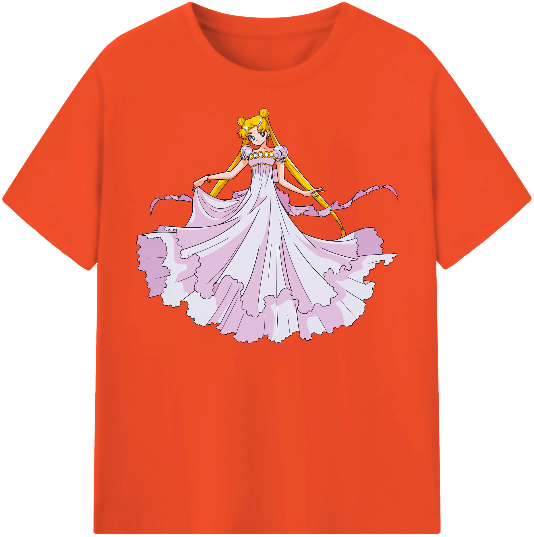 （画像用） 美少女戦士セーラームーン 愛野 美奈子 あいの みなこ Sailor Moon Aino Minako 綿100％半袖Tシャツ（フロントプリント）