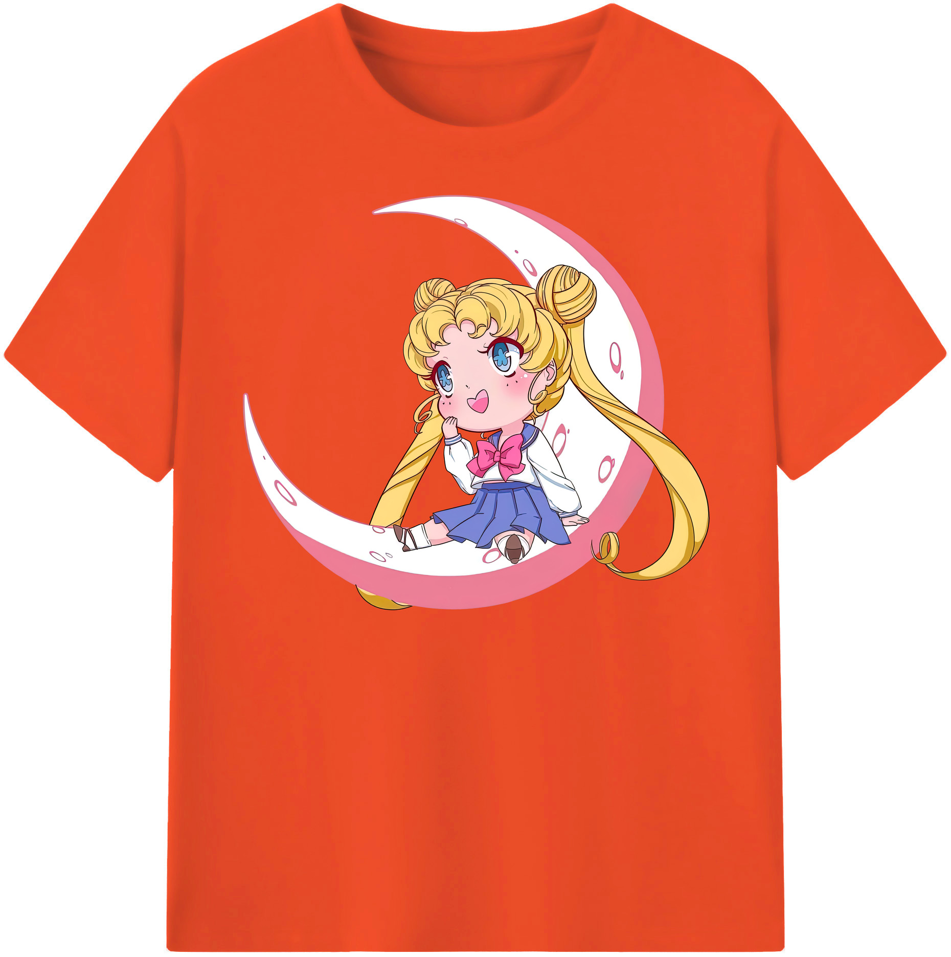 （画像用） 美少女戦士セーラームーン 愛野 美奈子 あいの みなこ Sailor Moon Aino Minako 綿100％半袖Tシャツ（フロントプリント）