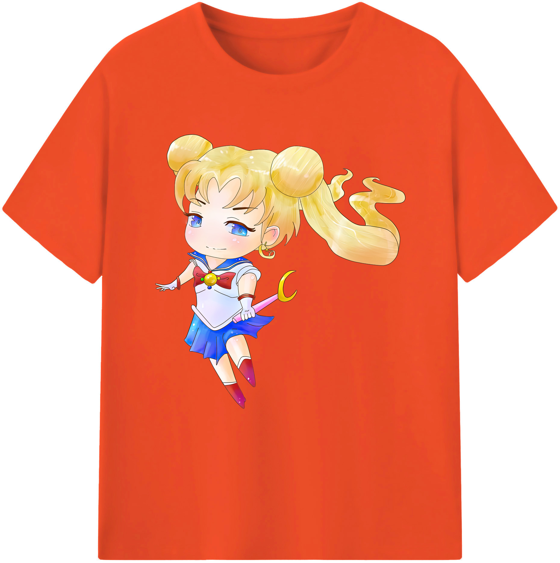（画像用） 美少女戦士セーラームーン 愛野 美奈子 あいの みなこ Sailor Moon Aino Minako 綿100％半袖Tシャツ（フロントプリント）