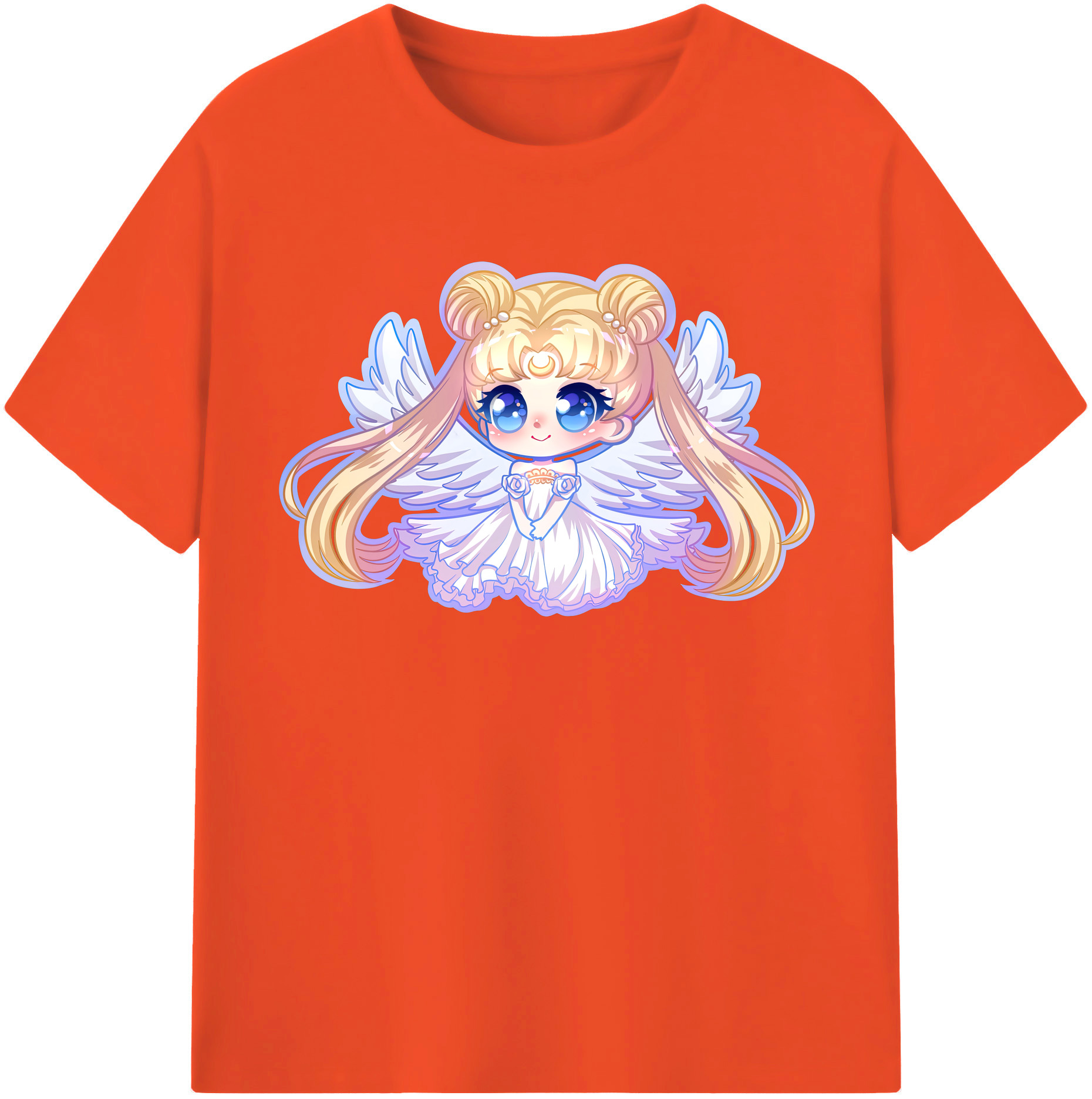（画像用） 美少女戦士セーラームーン 愛野 美奈子 あいの みなこ Sailor Moon Aino Minako 綿100％半袖Tシャツ（フロントプリント）
