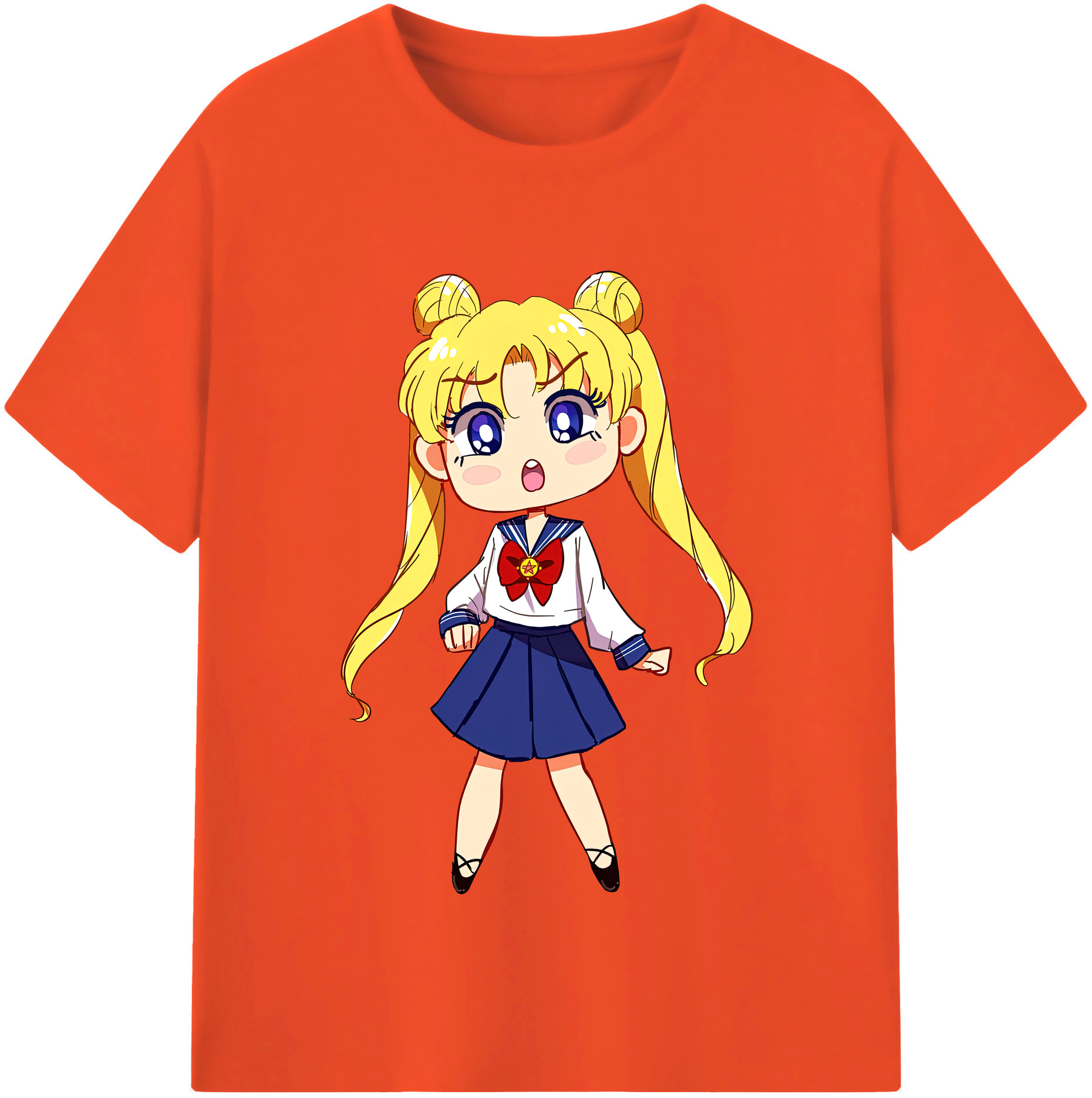 （画像用） 美少女戦士セーラームーン 愛野 美奈子 あいの みなこ Sailor Moon Aino Minako 綿100％半袖Tシャツ（フロントプリント）