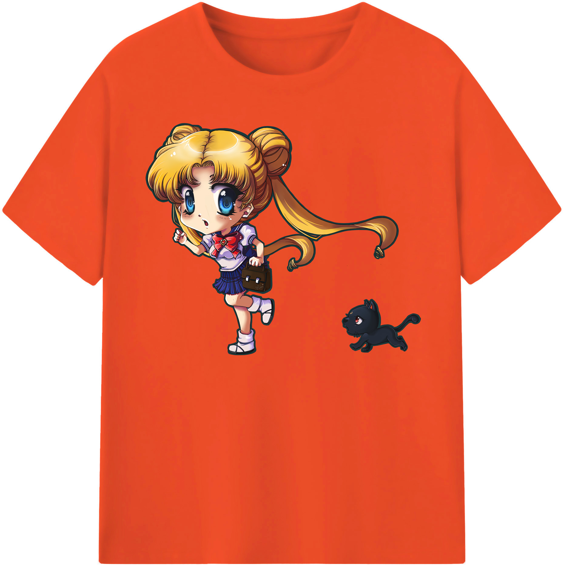 （画像用） 美少女戦士セーラームーン 愛野 美奈子 あいの みなこ Sailor Moon Aino Minako 綿100％半袖Tシャツ（フロントプリント）
