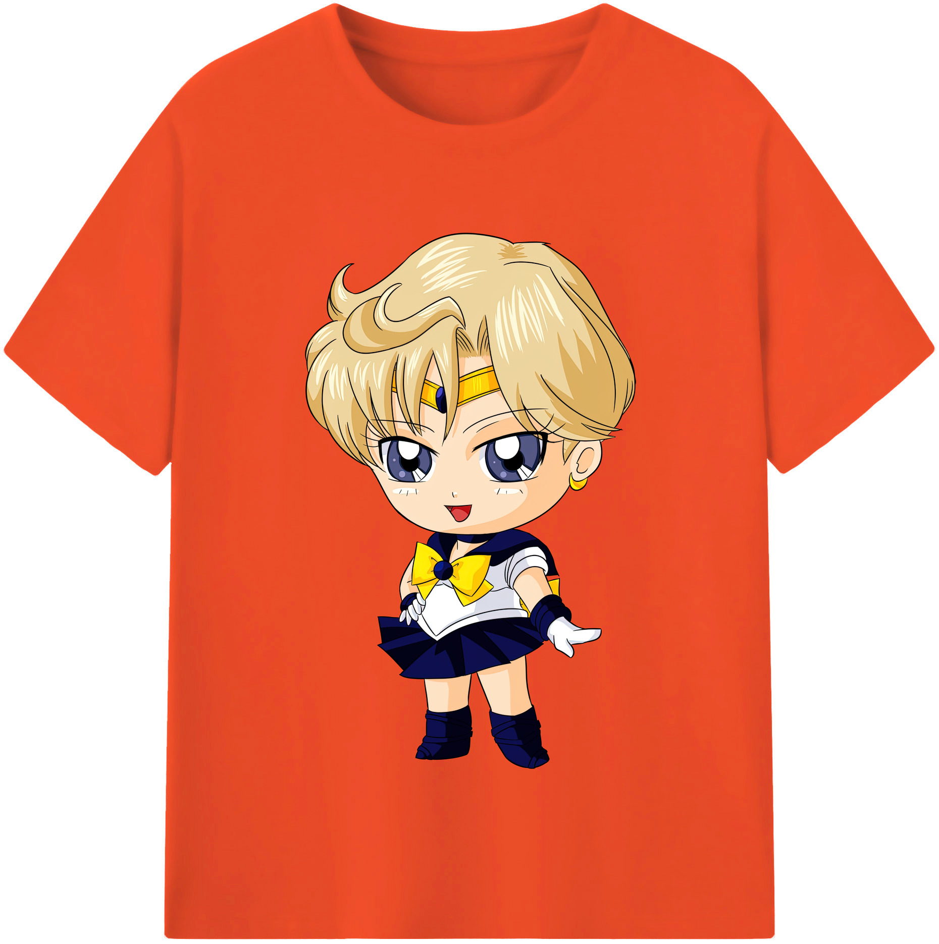 （画像用） 美少女戦士セーラームーン 天王はるか Sailor Moon Tenoh Haruka 綿100％半袖Tシャツ（フロントプリント）