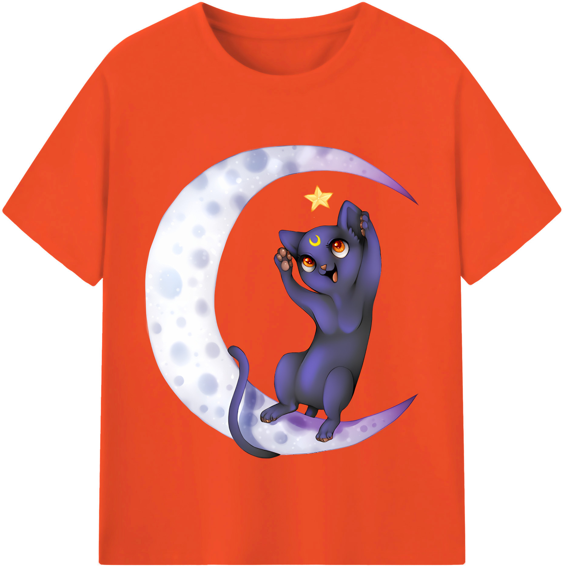 （画像用） 美少女戦士セーラームーン Sailor Moon 綿100％半袖Tシャツ（フロントプリント）