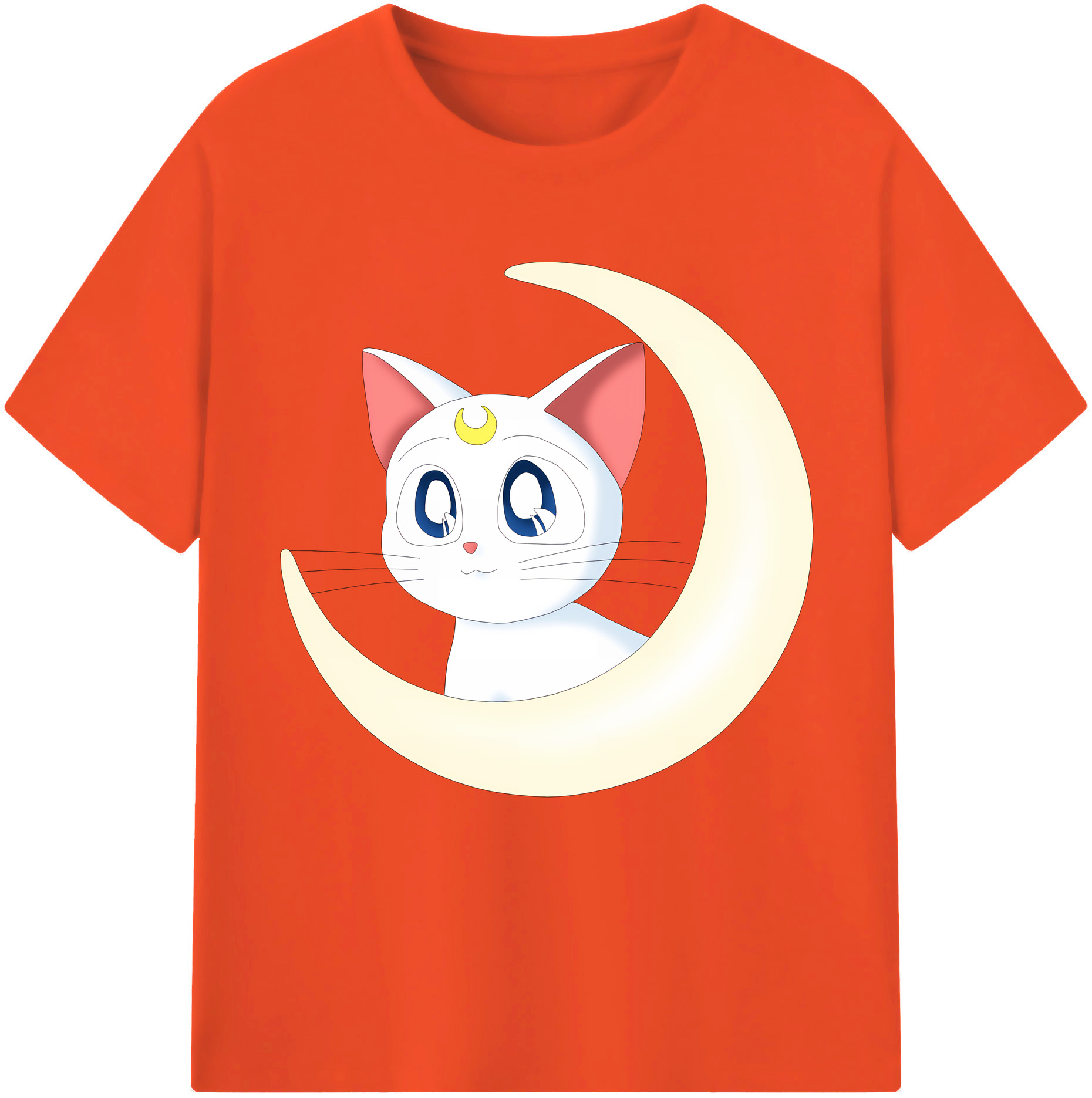 （画像用） 美少女戦士セーラームーン Sailor Moon 綿100％半袖Tシャツ（フロントプリント）