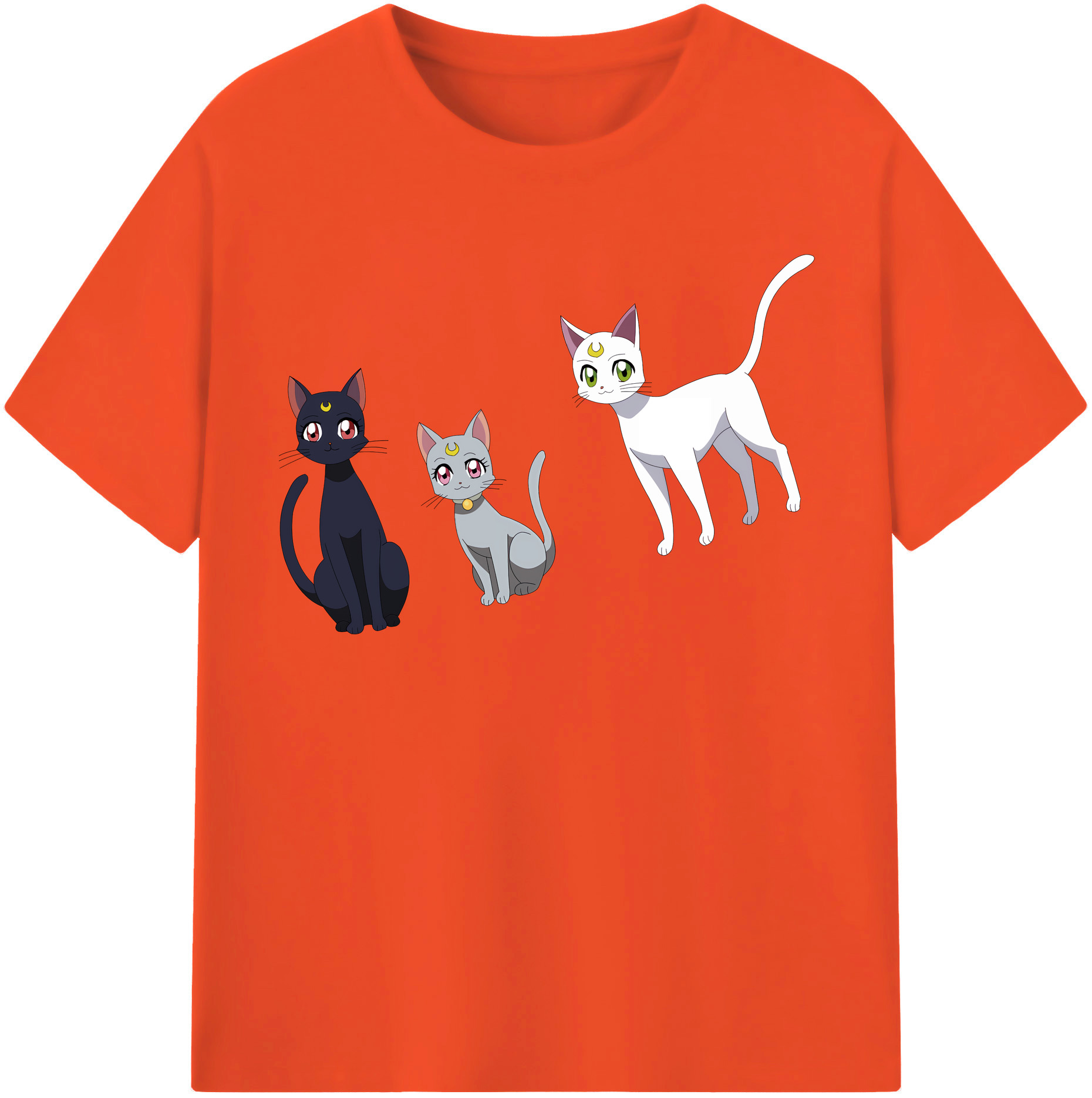 （画像用） 美少女戦士セーラームーン Sailor Moon 綿100％半袖Tシャツ（フロントプリント）