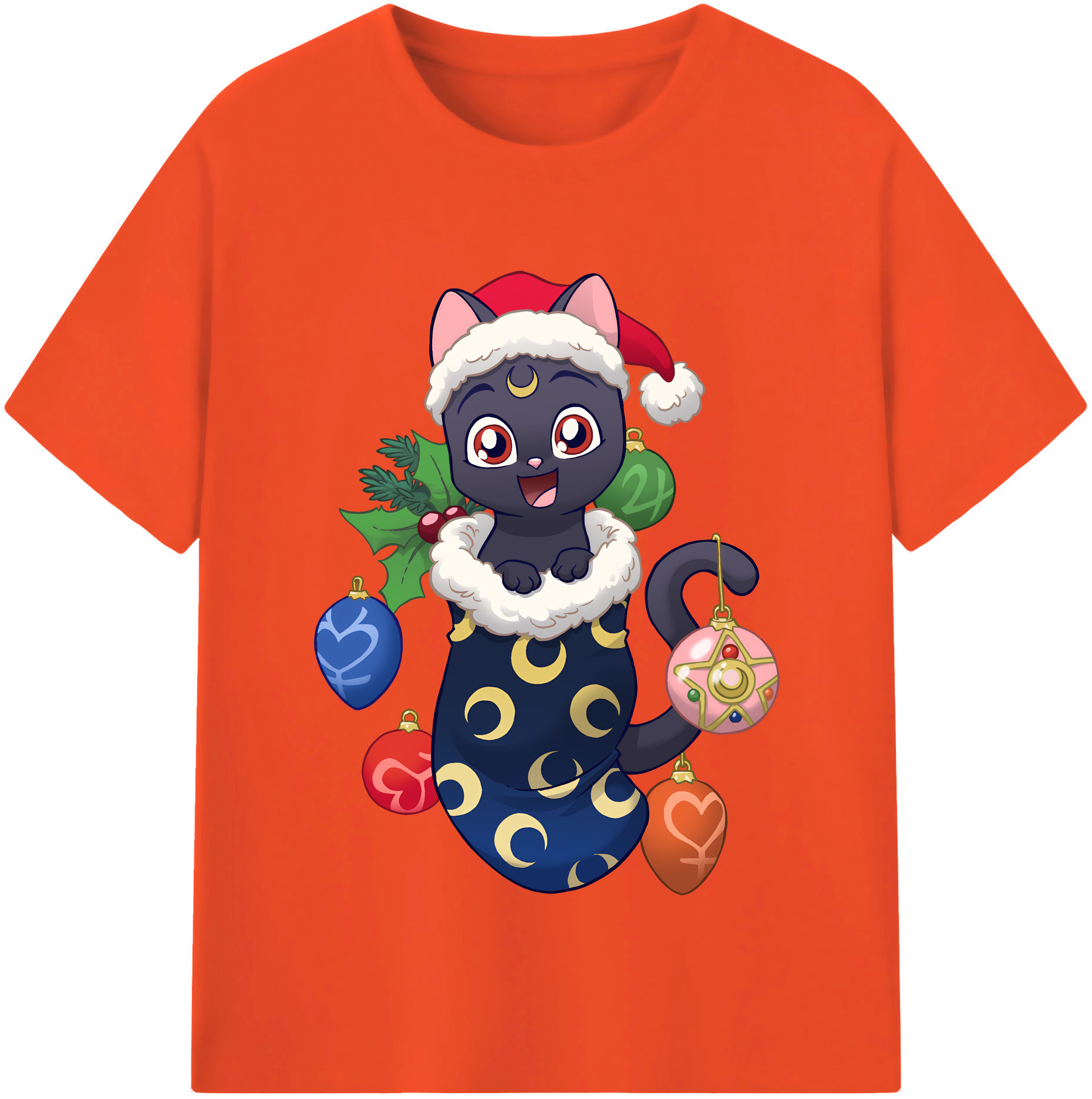 （画像用） 美少女戦士セーラームーン Sailor Moon 綿100％半袖Tシャツ（フロントプリント）