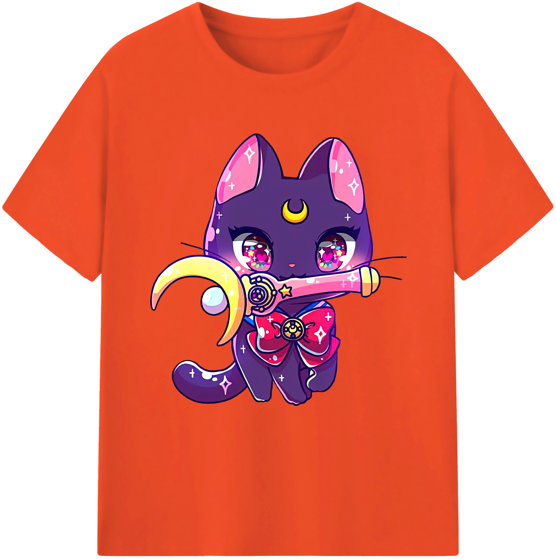 （画像用） 美少女戦士セーラームーン Sailor Moon 綿100％半袖Tシャツ（フロントプリント）
