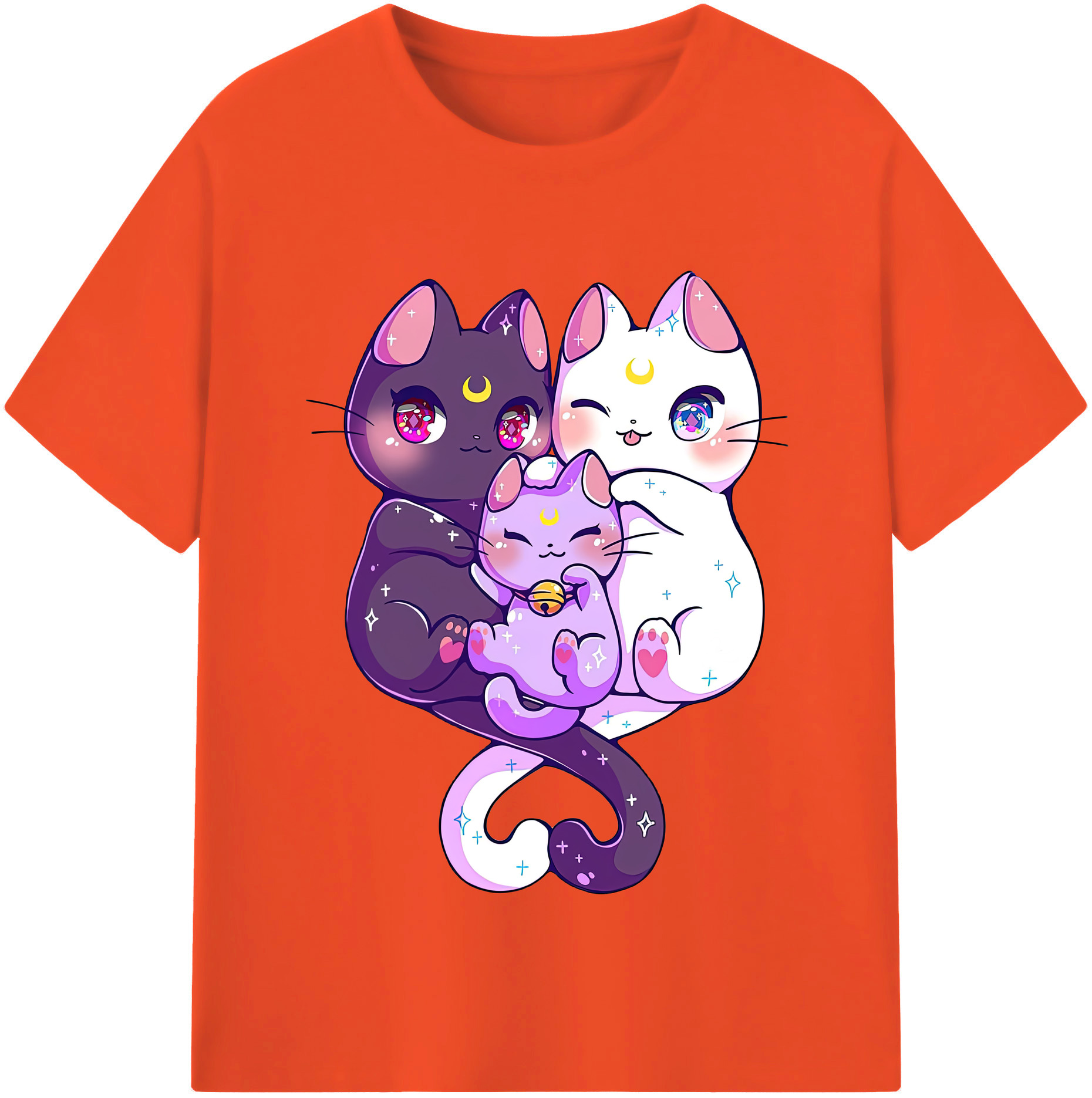 （画像用） 美少女戦士セーラームーン Sailor Moon 綿100％半袖Tシャツ（フロントプリント）