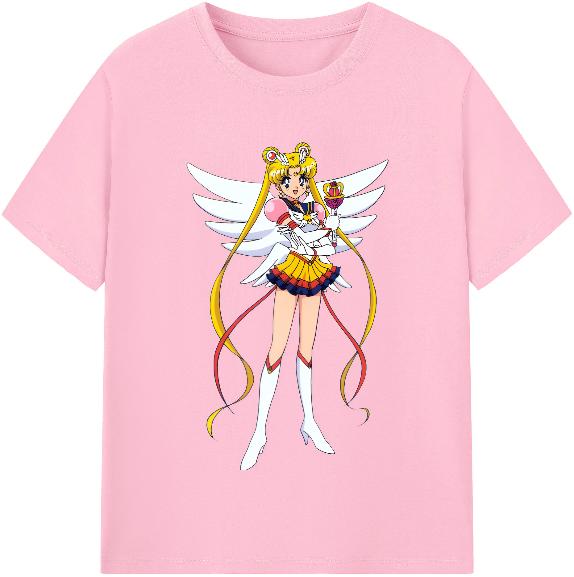 （画像用） 美少女戦士セーラームーン 月野 うさぎ つきの うさぎ Sailor Moon Tsukino Usagi 綿100％半袖Tシャツ（フロントプリント）