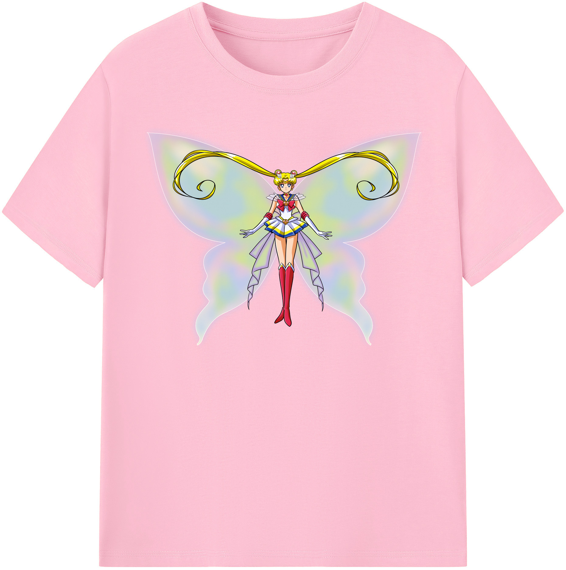 （画像用） 美少女戦士セーラームーン 月野 うさぎ つきの うさぎ Sailor Moon Tsukino Usagi 綿100％半袖Tシャツ（フロントプリント）