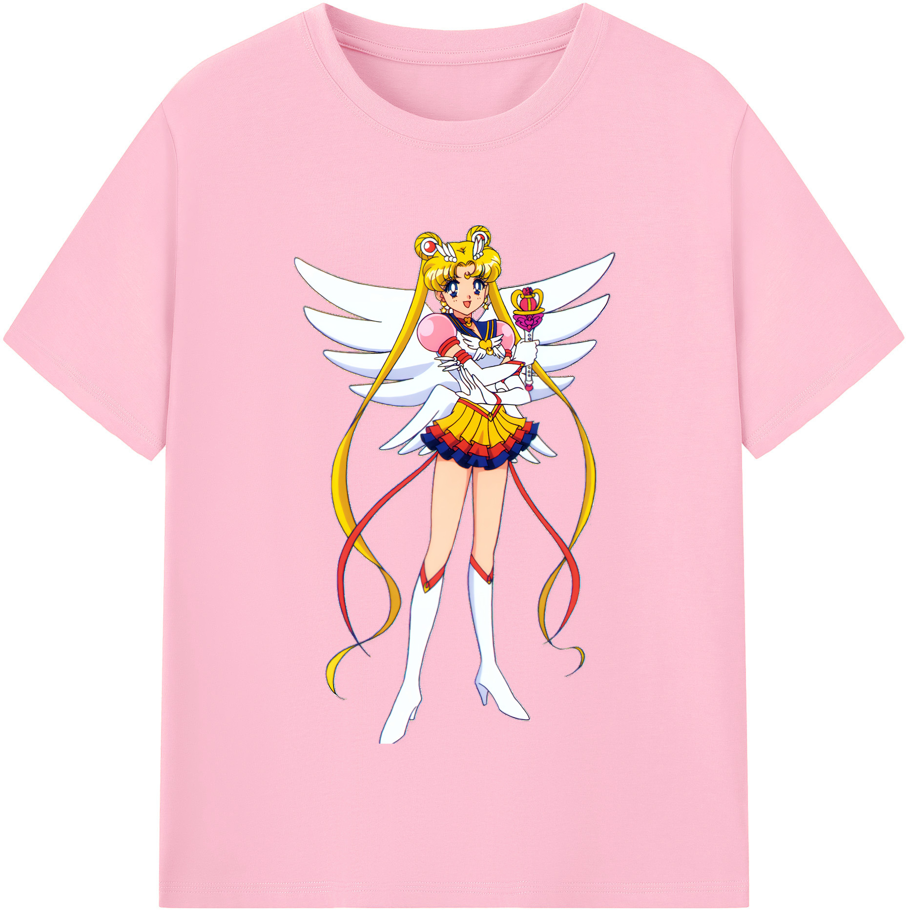 （画像用） 美少女戦士セーラームーン 月野 うさぎ つきの うさぎ Sailor Moon Tsukino Usagi 綿100％半袖Tシャツ（フロントプリント）