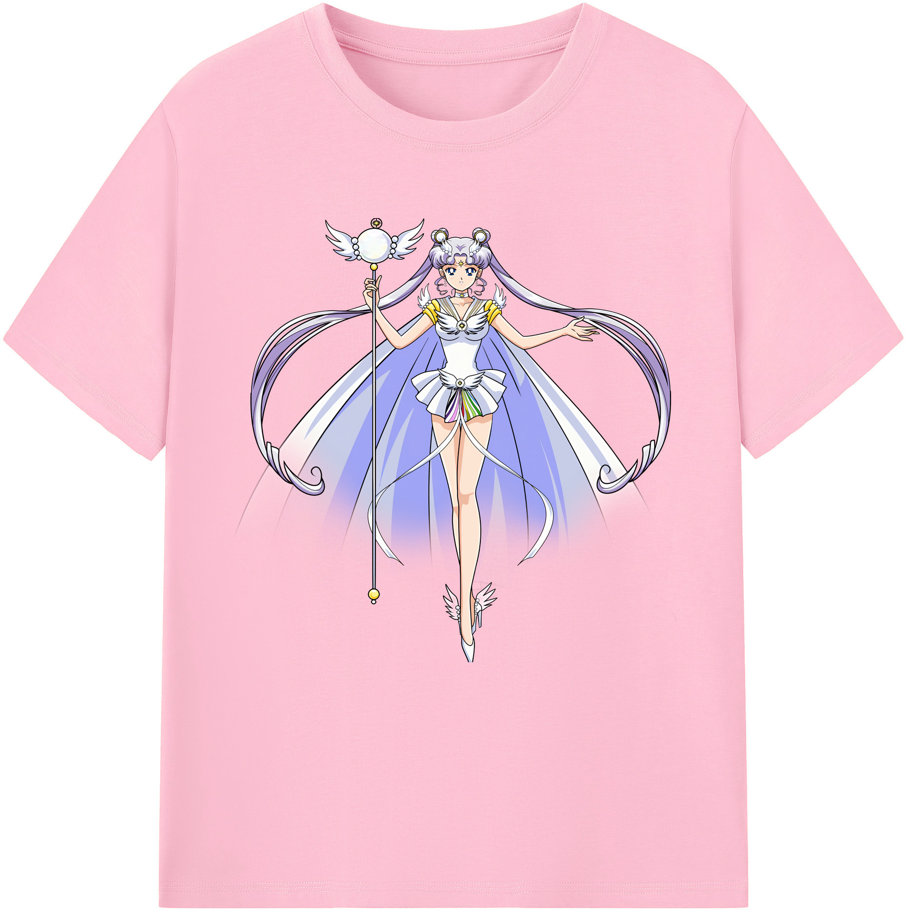 （画像用） 美少女戦士セーラームーン 月野 うさぎ つきの うさぎ Sailor Moon Tsukino Usagi 綿100％半袖Tシャツ（フロントプリント）