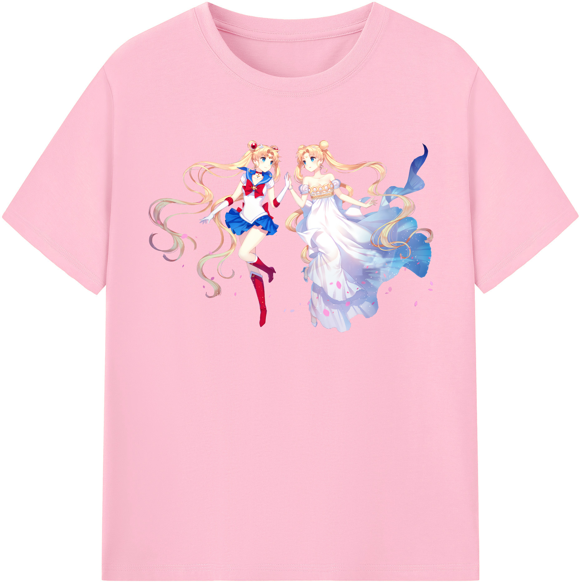 （画像用） 美少女戦士セーラームーン 月野 うさぎ つきの うさぎ Sailor Moon Tsukino Usagi 綿100％半袖Tシャツ（フロントプリント）
