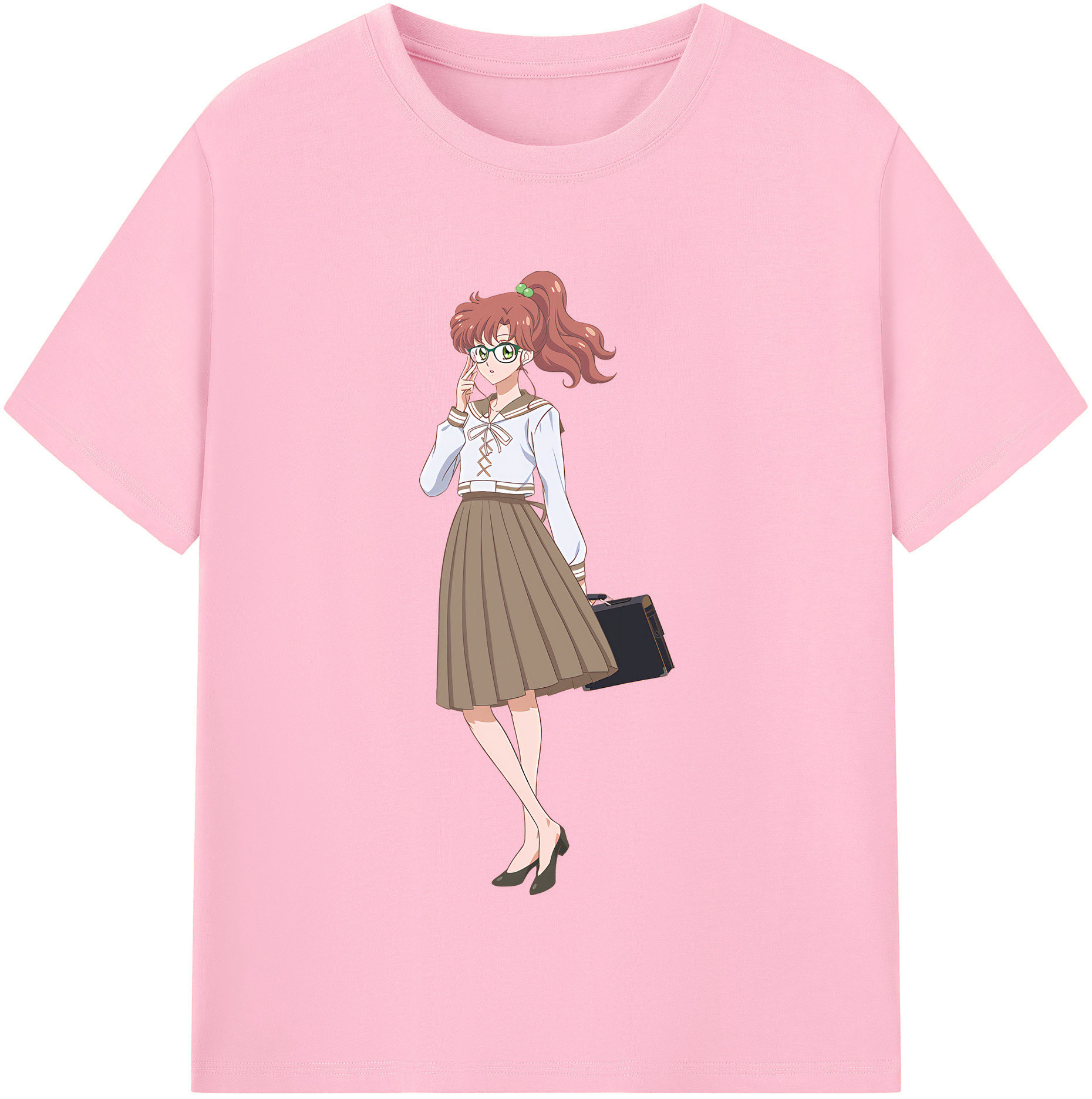 （画像用） 美少女戦士セーラームーン 木野 まこと きの まこと Sailor Moon Kino Makoto （セーラージュピター；Sailor Jupiter） 綿100％半袖Tシャツ（フロントプリント）