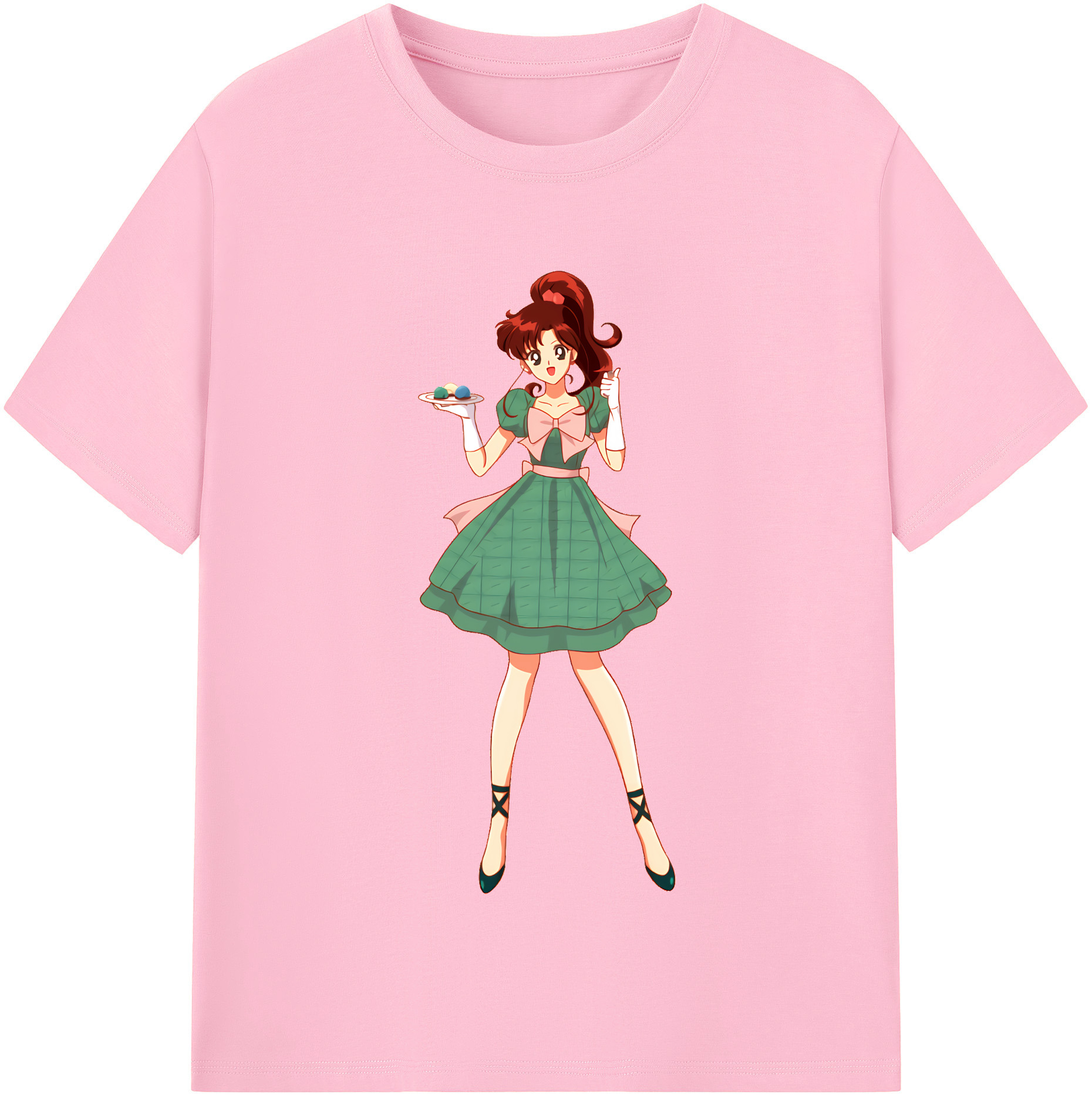 （画像用） 美少女戦士セーラームーン 木野 まこと きの まこと Sailor Moon Kino Makoto （セーラージュピター；Sailor Jupiter） 綿100％半袖Tシャツ（フロントプリント）