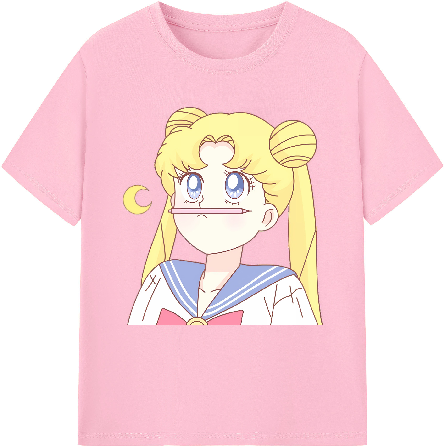 （画像用） 美少女戦士セーラームーン 愛野 美奈子 あいの みなこ Sailor Moon Aino Minako 綿100％半袖Tシャツ（フロントプリント）