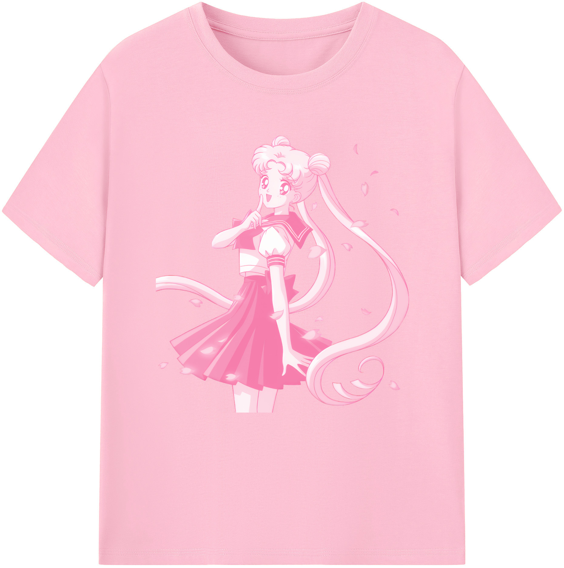 （画像用） 美少女戦士セーラームーン 愛野 美奈子 あいの みなこ Sailor Moon Aino Minako 綿100％半袖Tシャツ（フロントプリント）