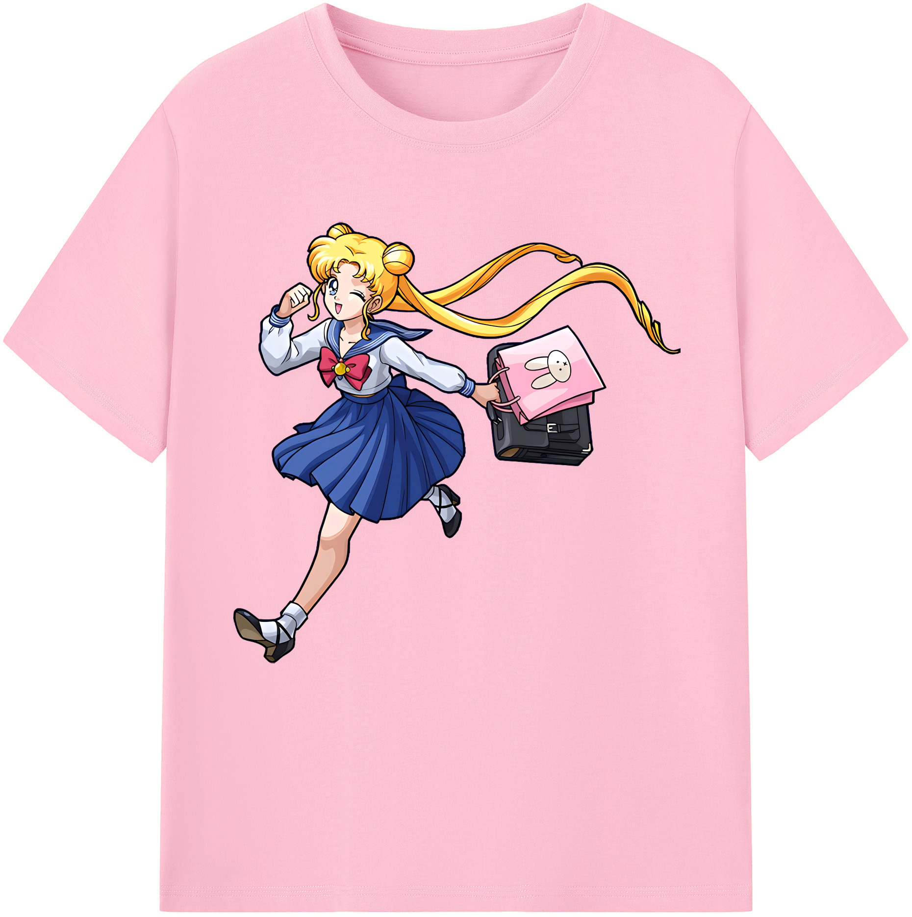 （画像用） 美少女戦士セーラームーン 愛野 美奈子 あいの みなこ Sailor Moon Aino Minako 綿100％半袖Tシャツ（フロントプリント）