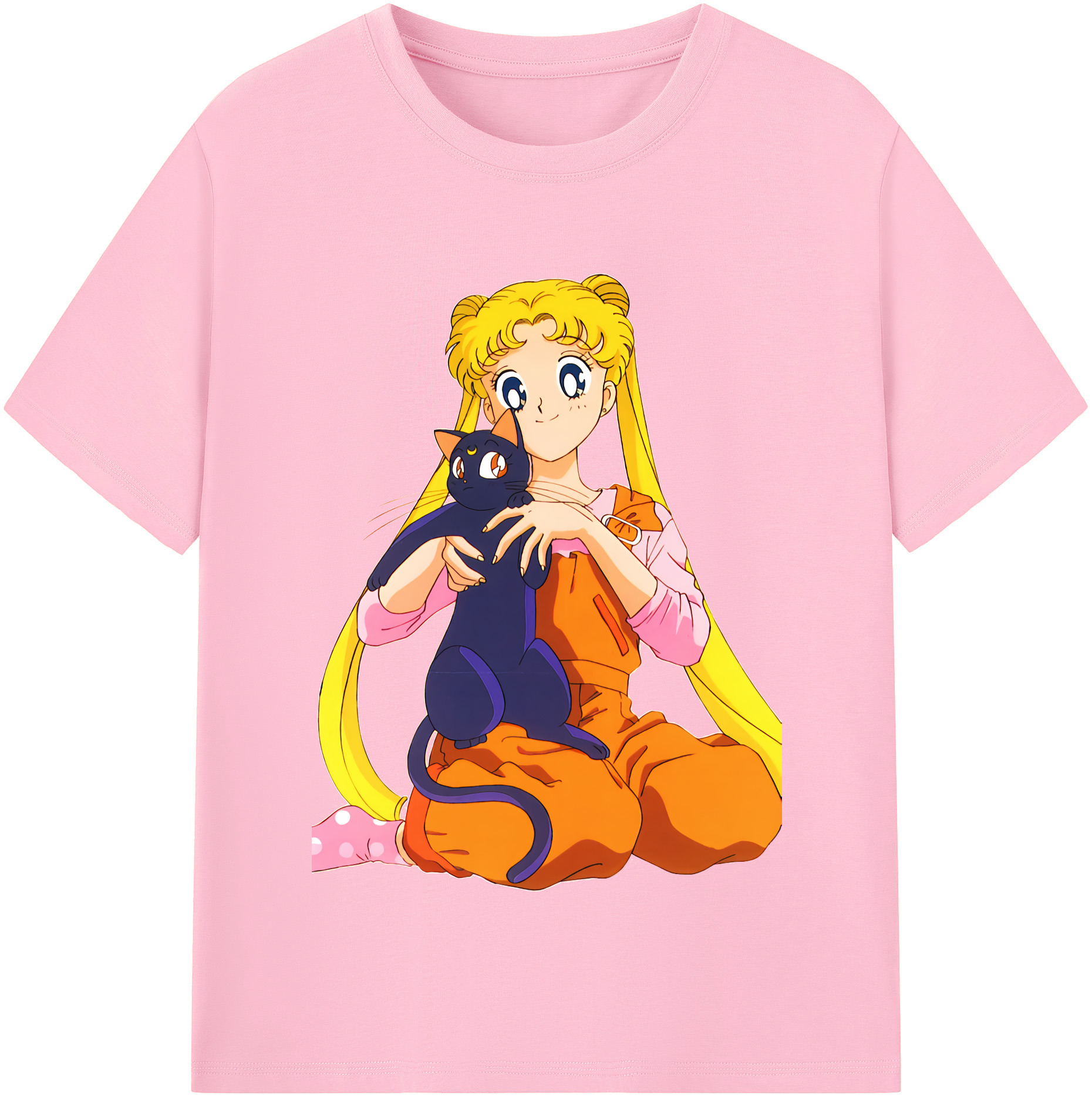 （画像用） 美少女戦士セーラームーン 愛野 美奈子 あいの みなこ Sailor Moon Aino Minako 綿100％半袖Tシャツ（フロントプリント）