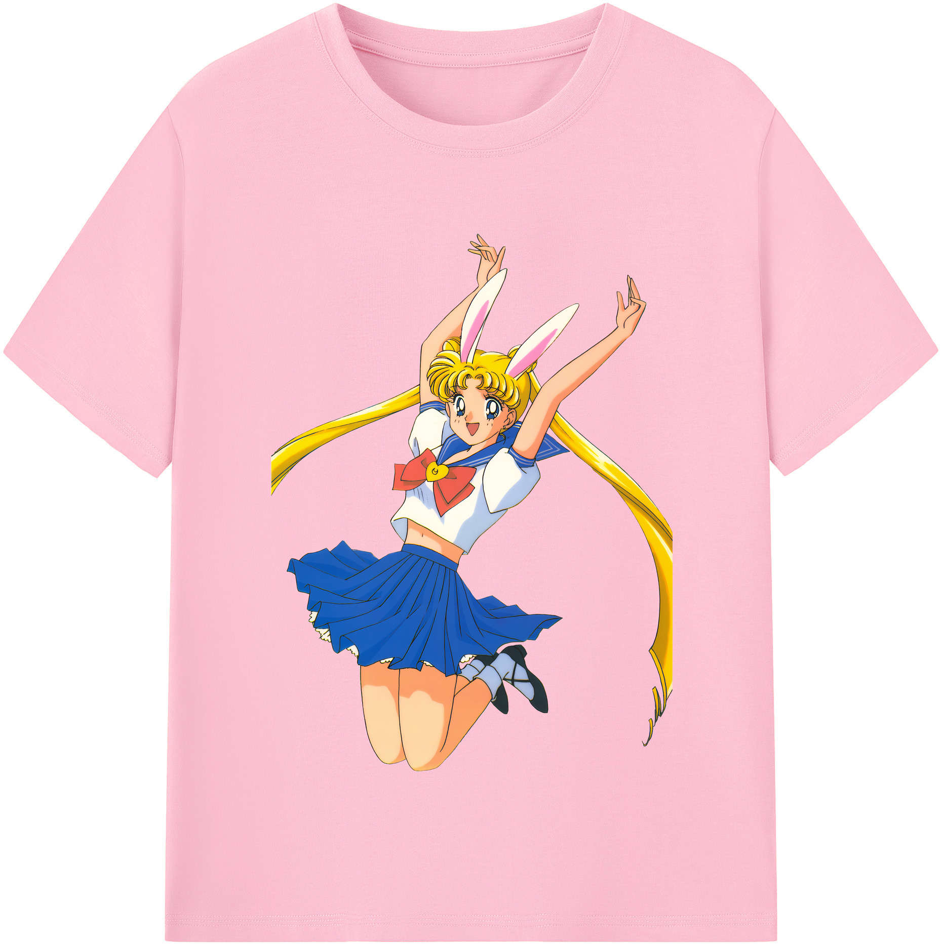 （画像用） 美少女戦士セーラームーン 愛野 美奈子 あいの みなこ Sailor Moon Aino Minako 綿100％半袖Tシャツ（フロントプリント）