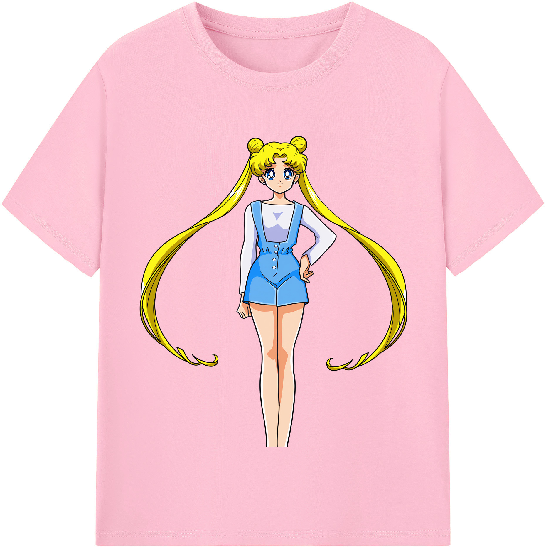 （画像用） 美少女戦士セーラームーン 愛野 美奈子 あいの みなこ Sailor Moon Aino Minako 綿100％半袖Tシャツ（フロントプリント）
