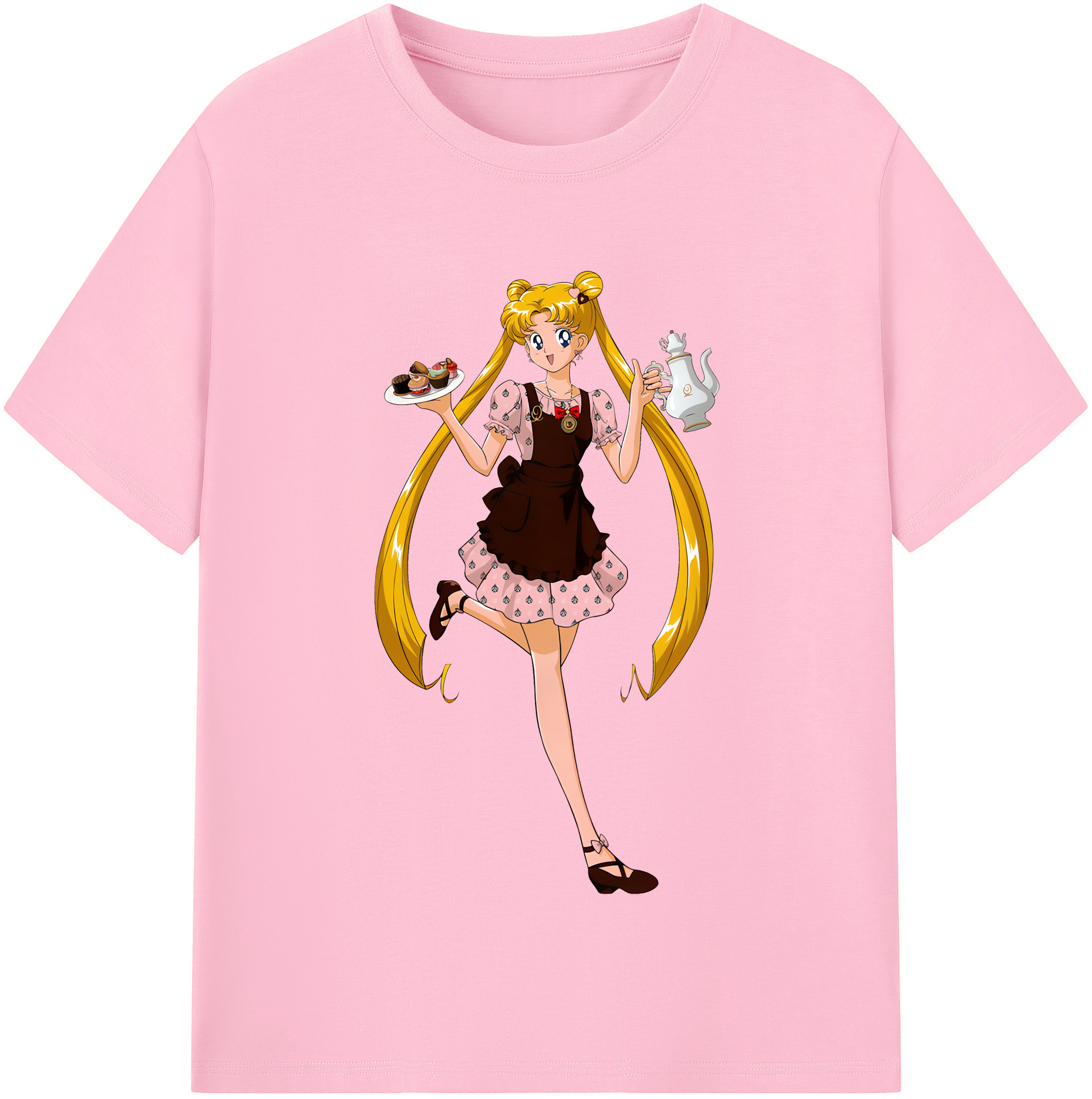 （画像用） 美少女戦士セーラームーン 愛野 美奈子 あいの みなこ Sailor Moon Aino Minako 綿100％半袖Tシャツ（フロントプリント）