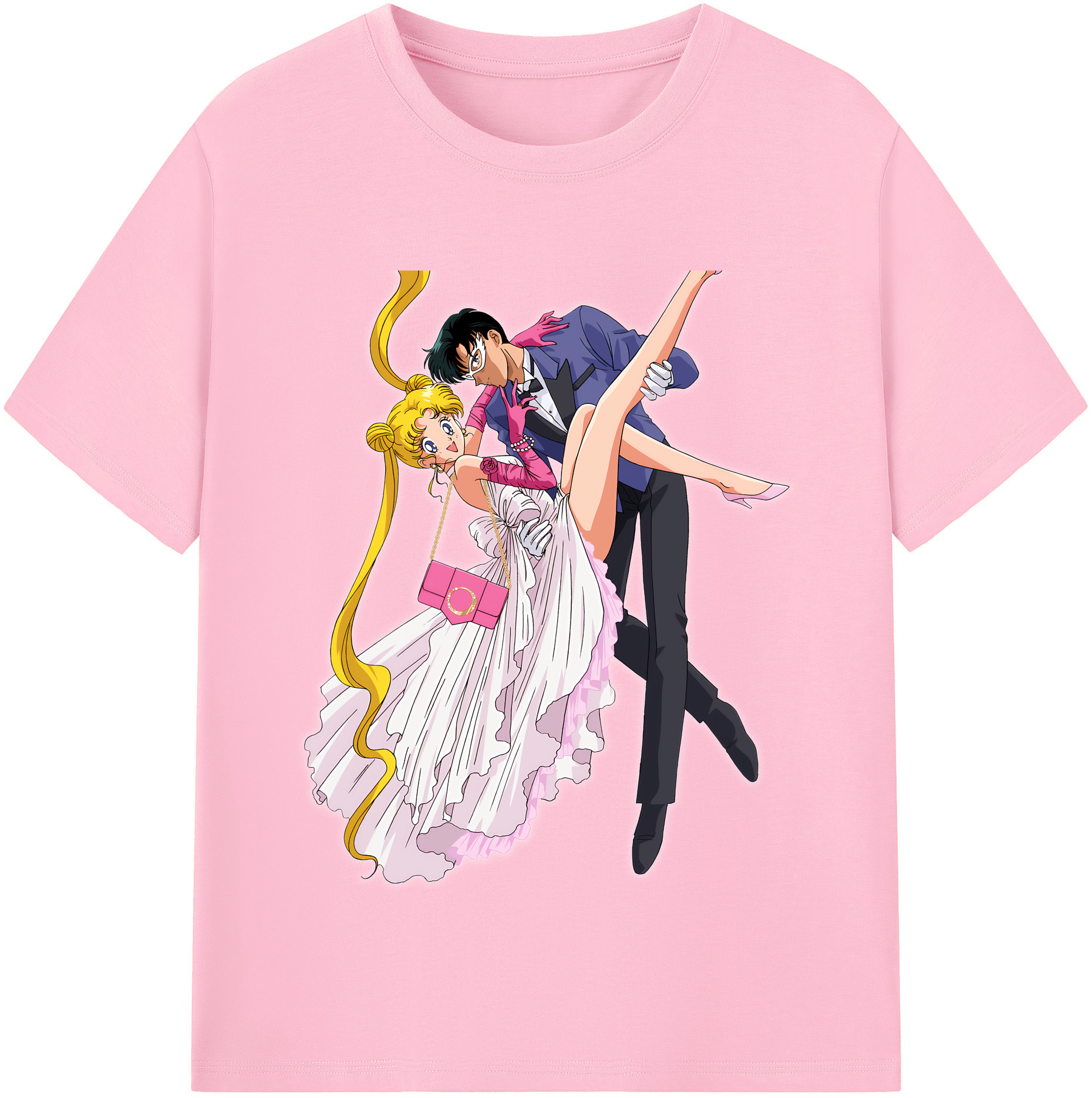 （画像用） 美少女戦士セーラームーン 愛野 美奈子 あいの みなこ Sailor Moon Aino Minako 綿100％半袖Tシャツ（フロントプリント）