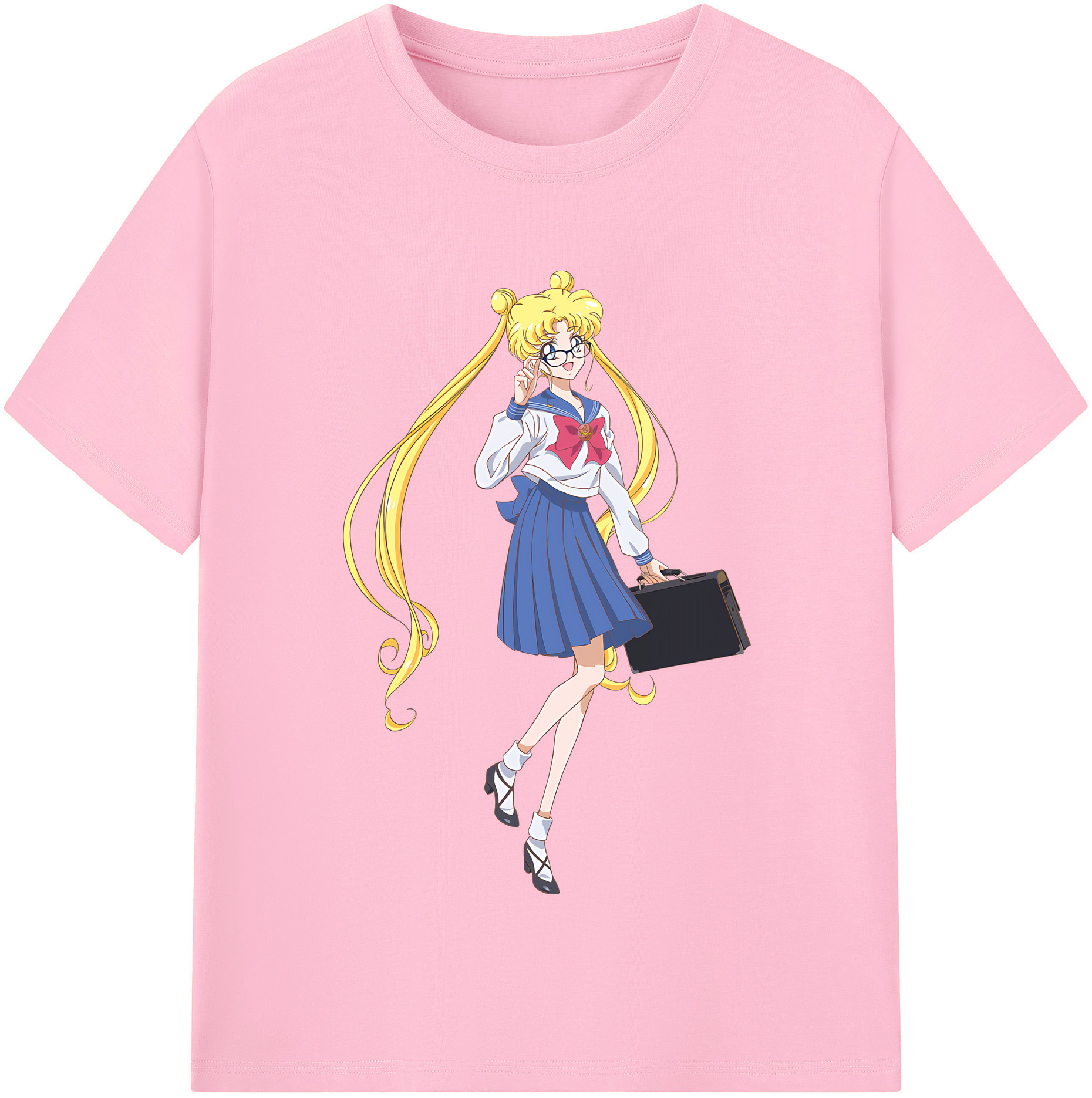 （画像用） 美少女戦士セーラームーン 愛野 美奈子 あいの みなこ Sailor Moon Aino Minako 綿100％半袖Tシャツ（フロントプリント）