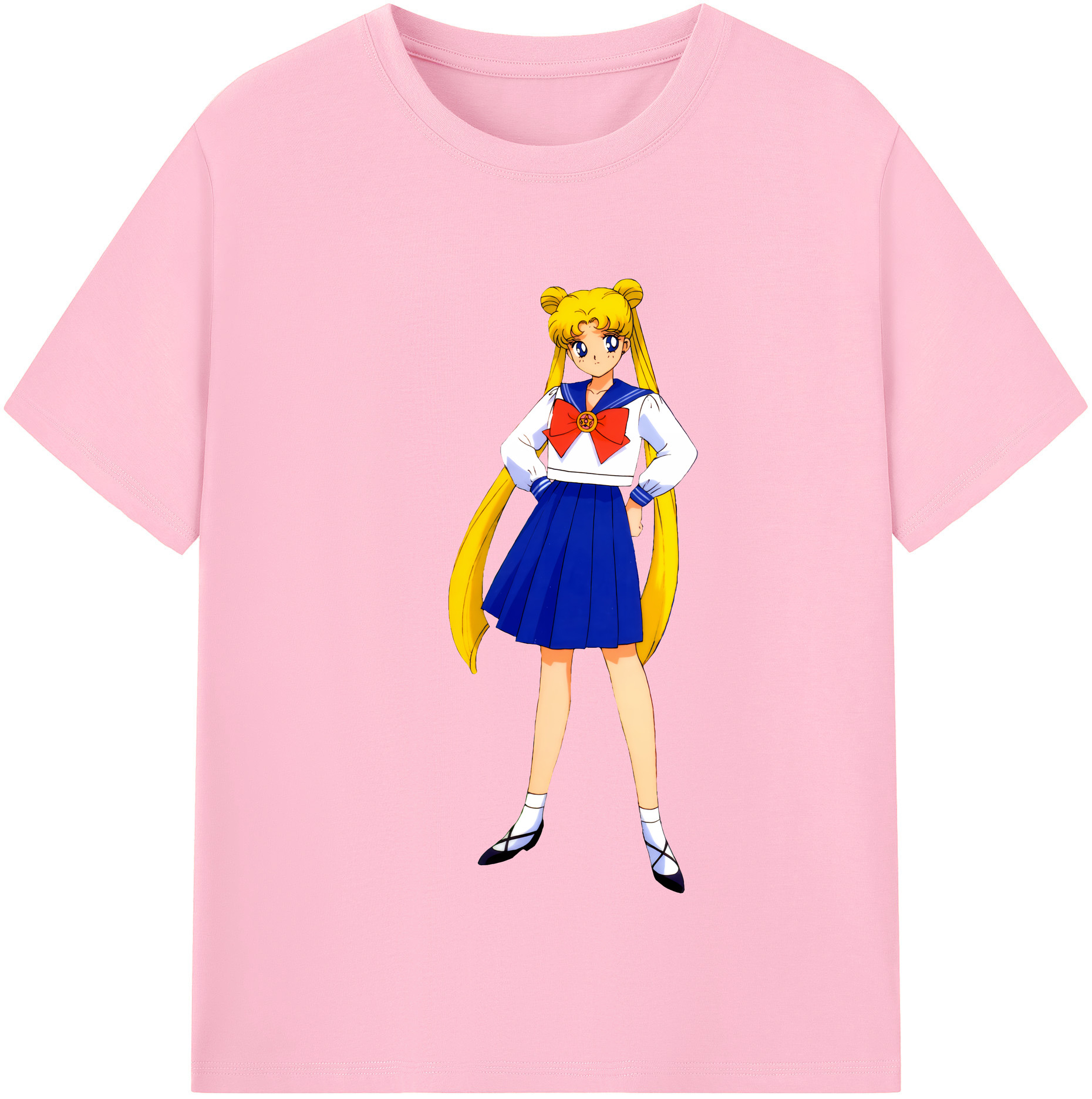 （画像用） 美少女戦士セーラームーン 愛野 美奈子 あいの みなこ Sailor Moon Aino Minako 綿100％半袖Tシャツ（フロントプリント）