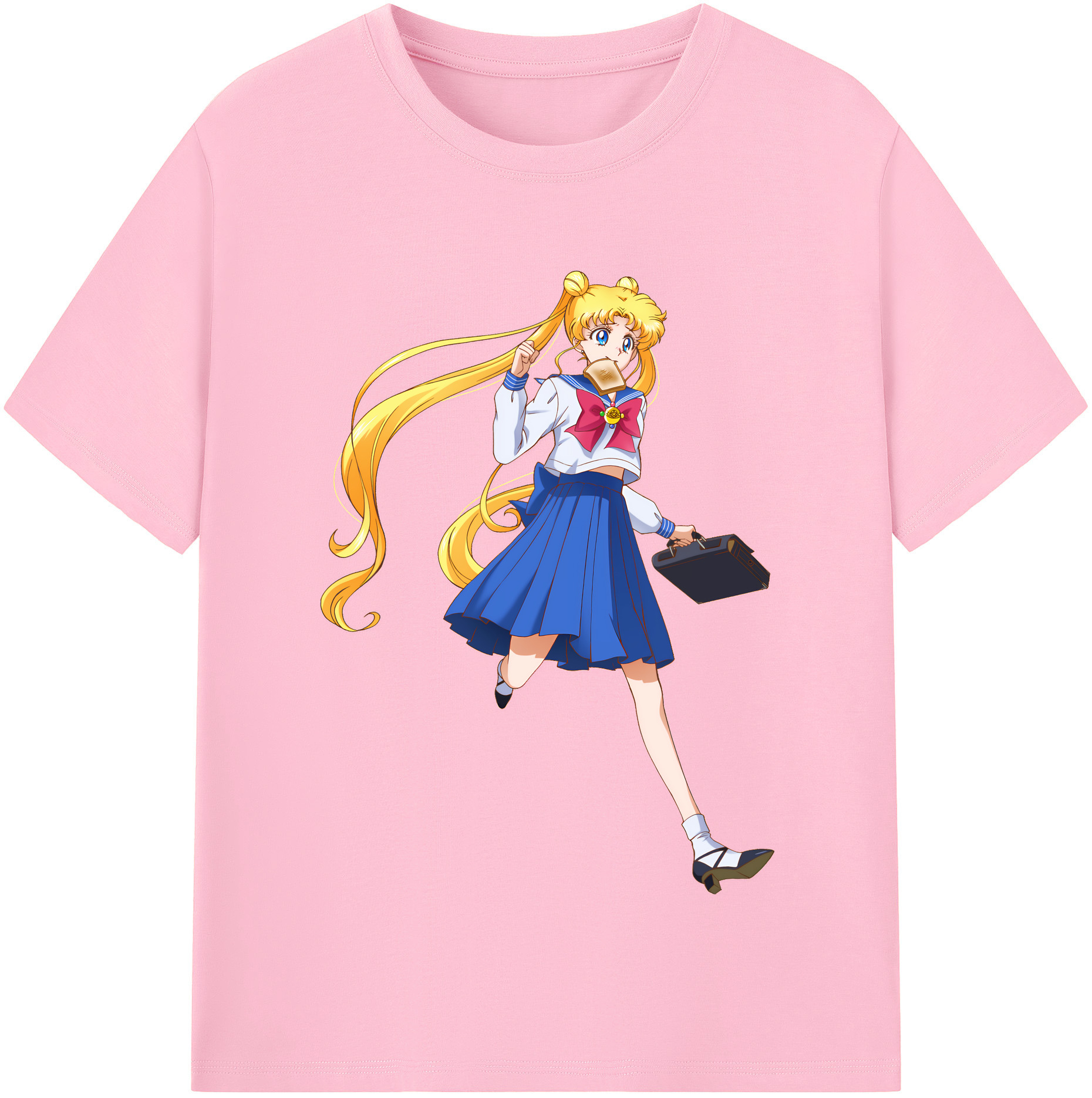 （画像用） 美少女戦士セーラームーン 愛野 美奈子 あいの みなこ Sailor Moon Aino Minako 綿100％半袖Tシャツ（フロントプリント）