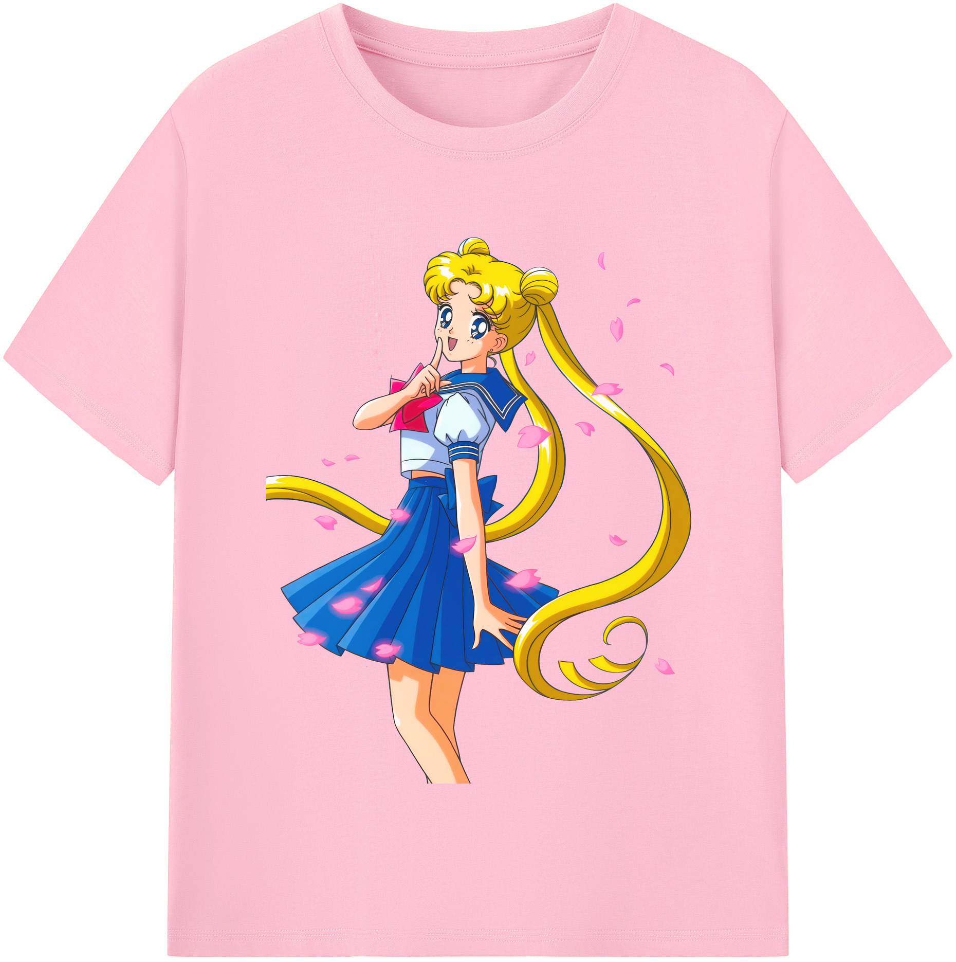 （画像用） 美少女戦士セーラームーン 愛野 美奈子 あいの みなこ Sailor Moon Aino Minako 綿100％半袖Tシャツ（フロントプリント）