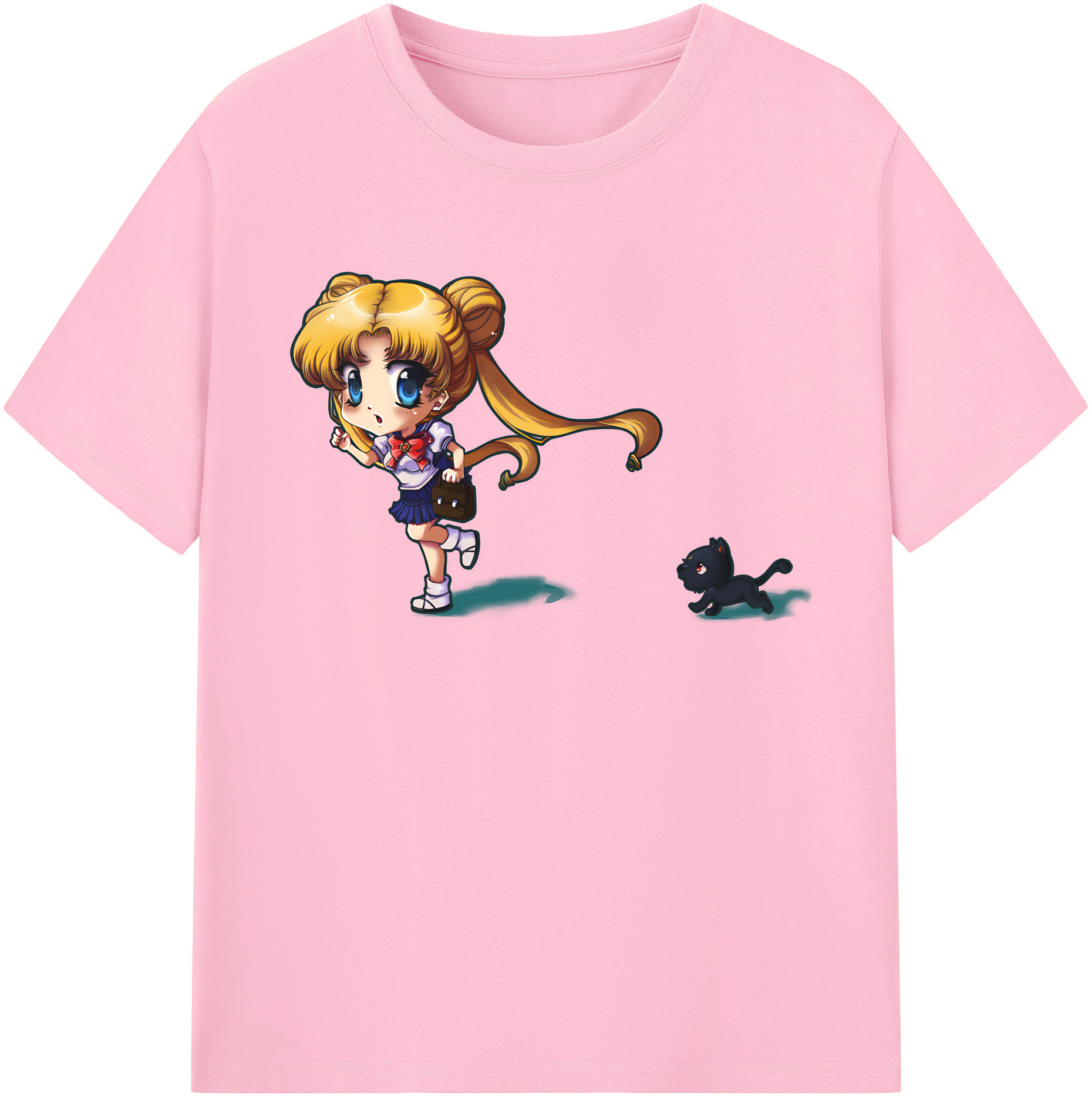 （画像用） 美少女戦士セーラームーン 愛野 美奈子 あいの みなこ Sailor Moon Aino Minako 綿100％半袖Tシャツ（フロントプリント）