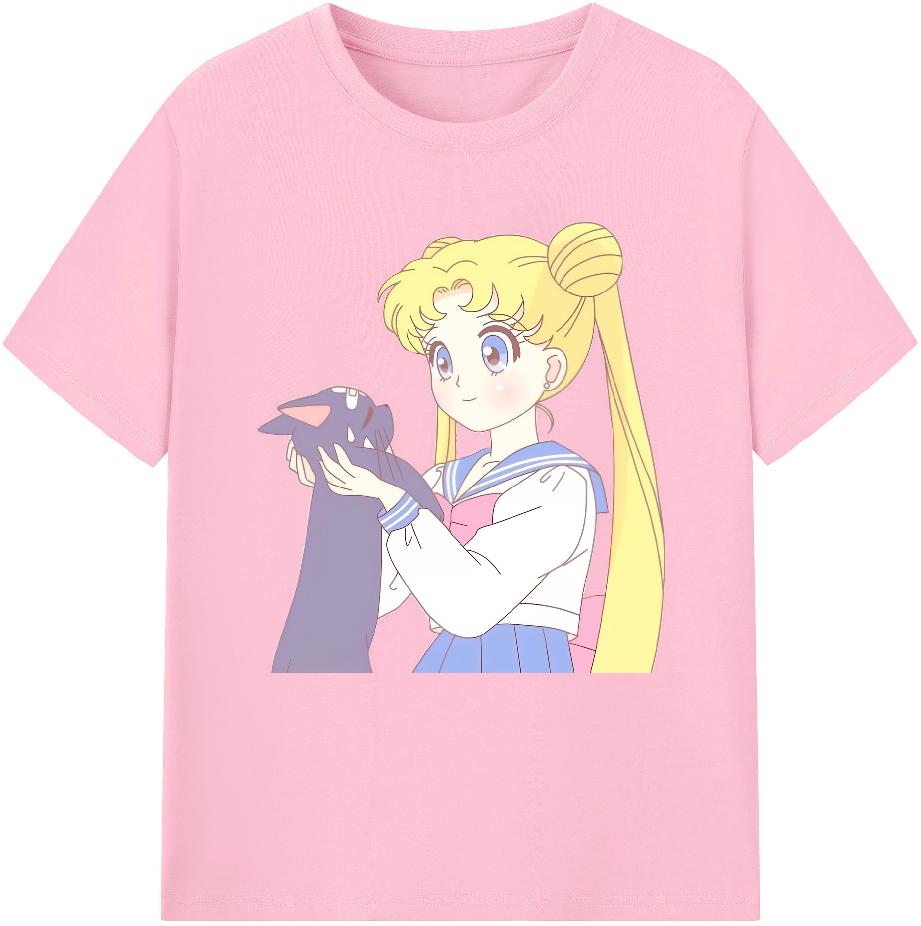 （画像用） 美少女戦士セーラームーン 愛野 美奈子 あいの みなこ Sailor Moon Aino Minako 綿100％半袖Tシャツ（フロントプリント）