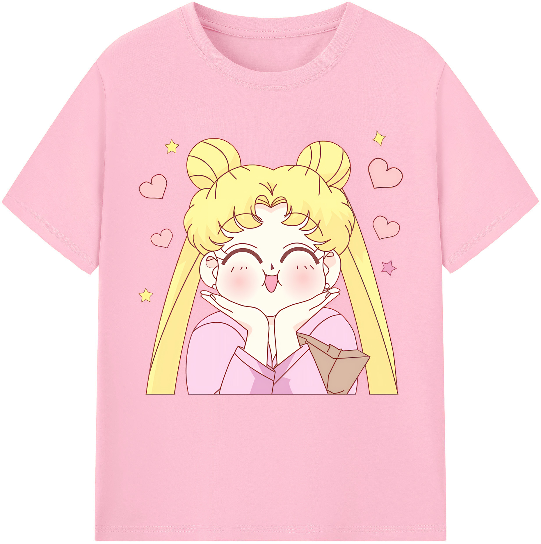 （画像用） 美少女戦士セーラームーン 愛野 美奈子 あいの みなこ Sailor Moon Aino Minako 綿100％半袖Tシャツ（フロントプリント）