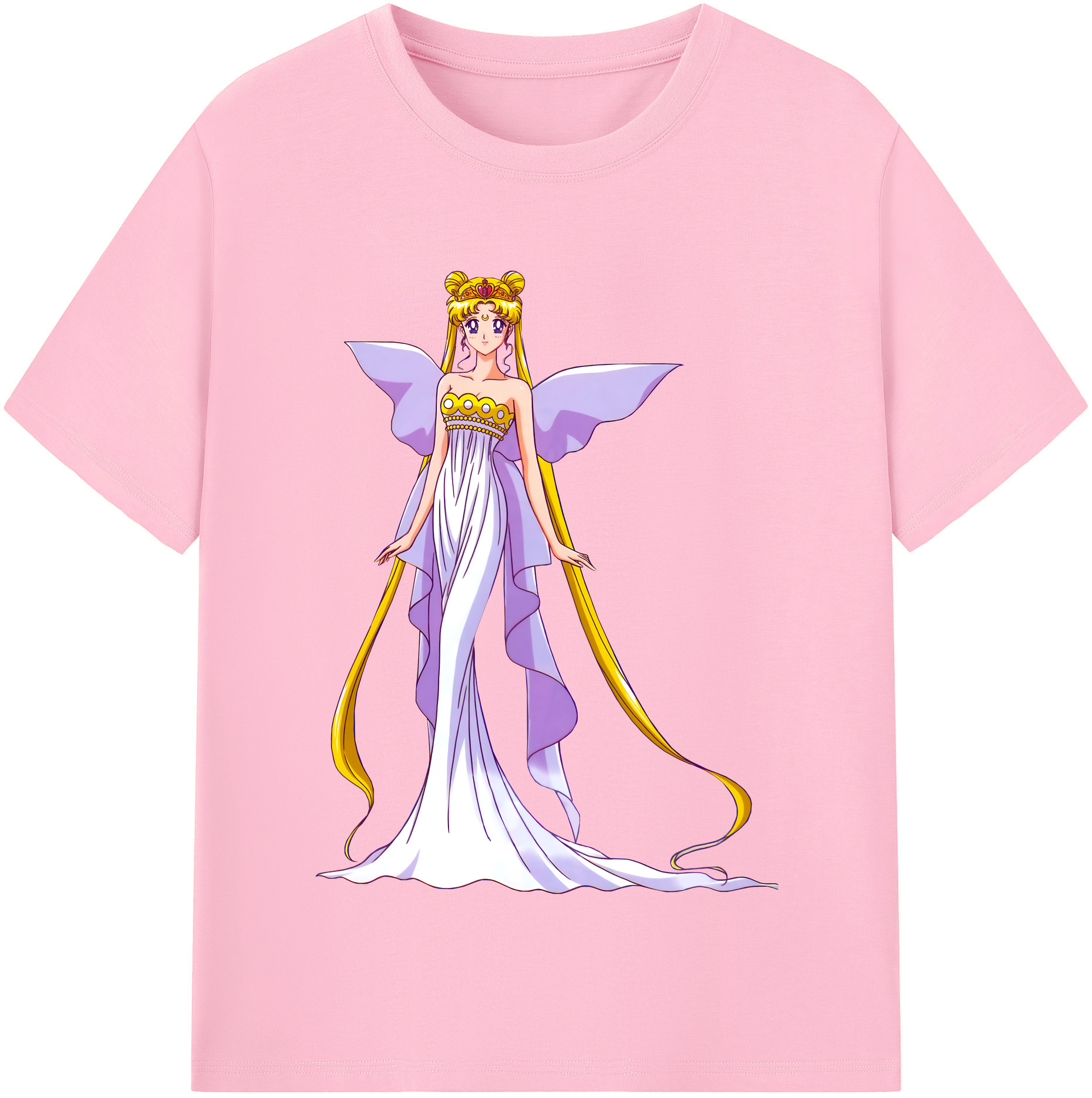 （画像用） 美少女戦士セーラームーン 愛野 美奈子 あいの みなこ Sailor Moon Aino Minako 綿100％半袖Tシャツ（フロントプリント）
