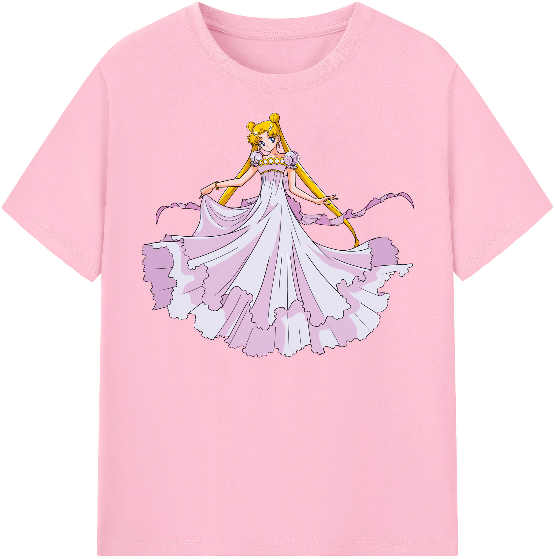 （画像用） 美少女戦士セーラームーン 愛野 美奈子 あいの みなこ Sailor Moon Aino Minako 綿100％半袖Tシャツ（フロントプリント）