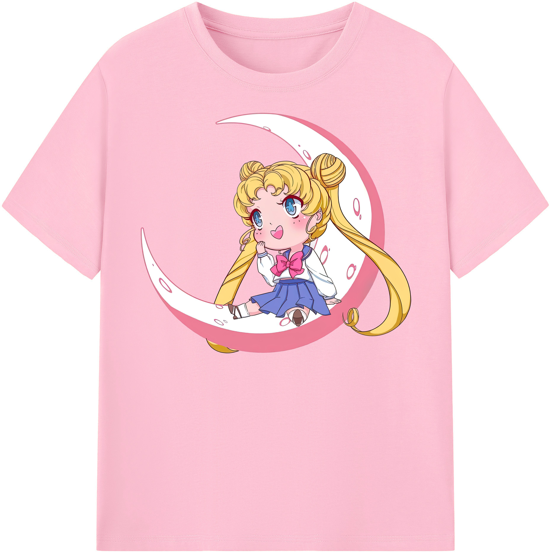 （画像用） 美少女戦士セーラームーン 愛野 美奈子 あいの みなこ Sailor Moon Aino Minako 綿100％半袖Tシャツ（フロントプリント）